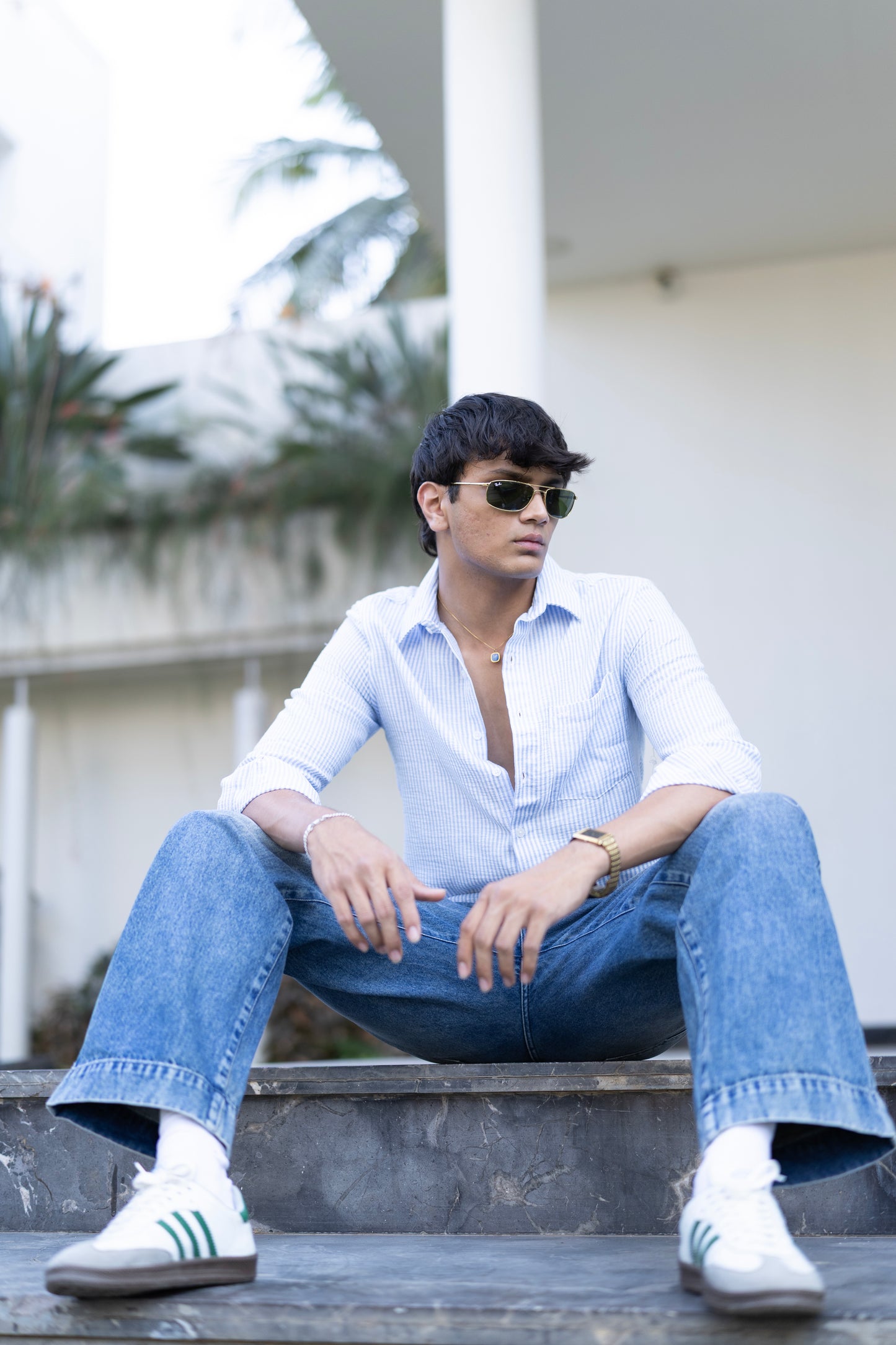 Venice Blue Thin Stripe shirt