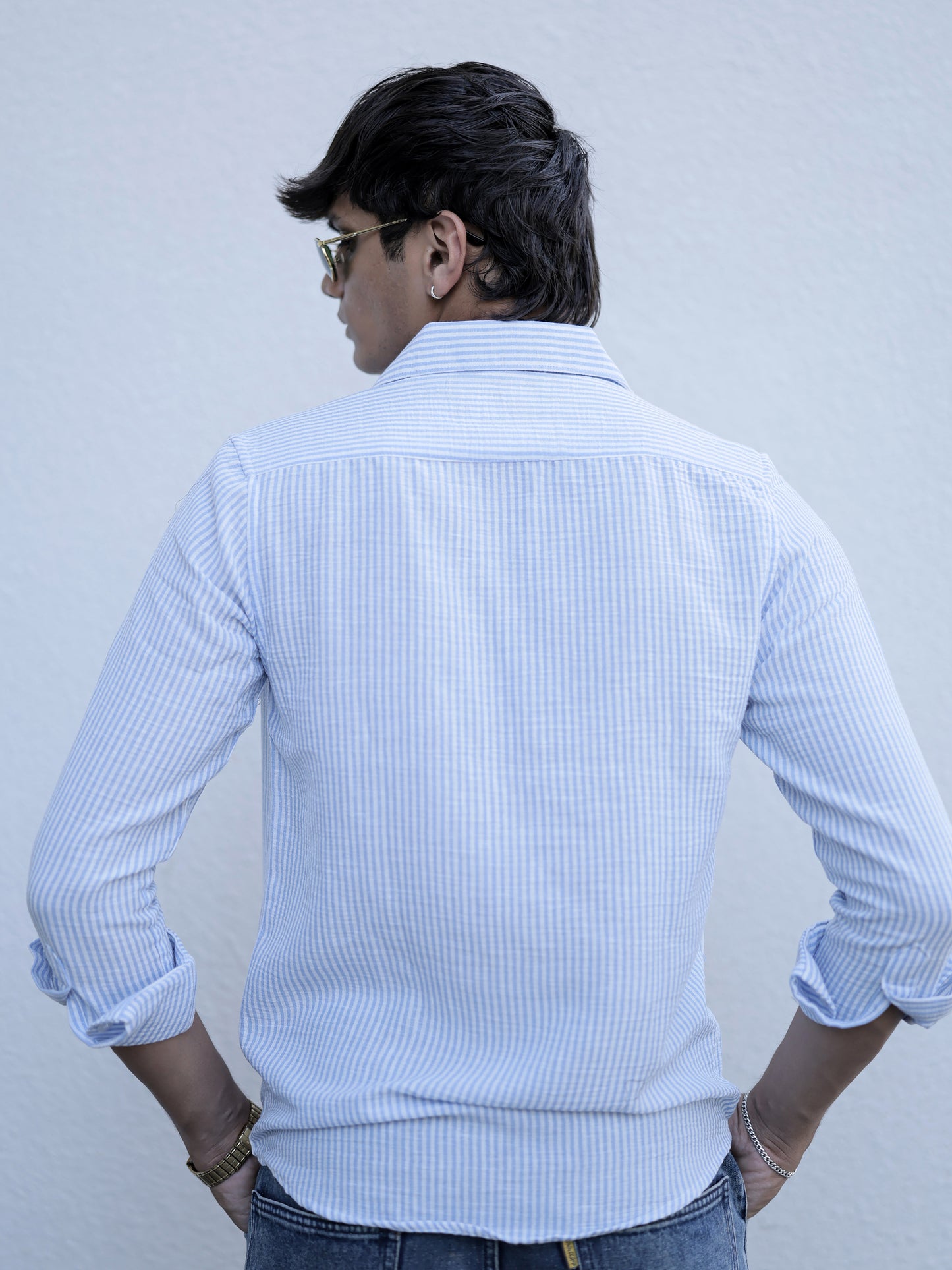 Blue Thin Stripe shirt for Men
