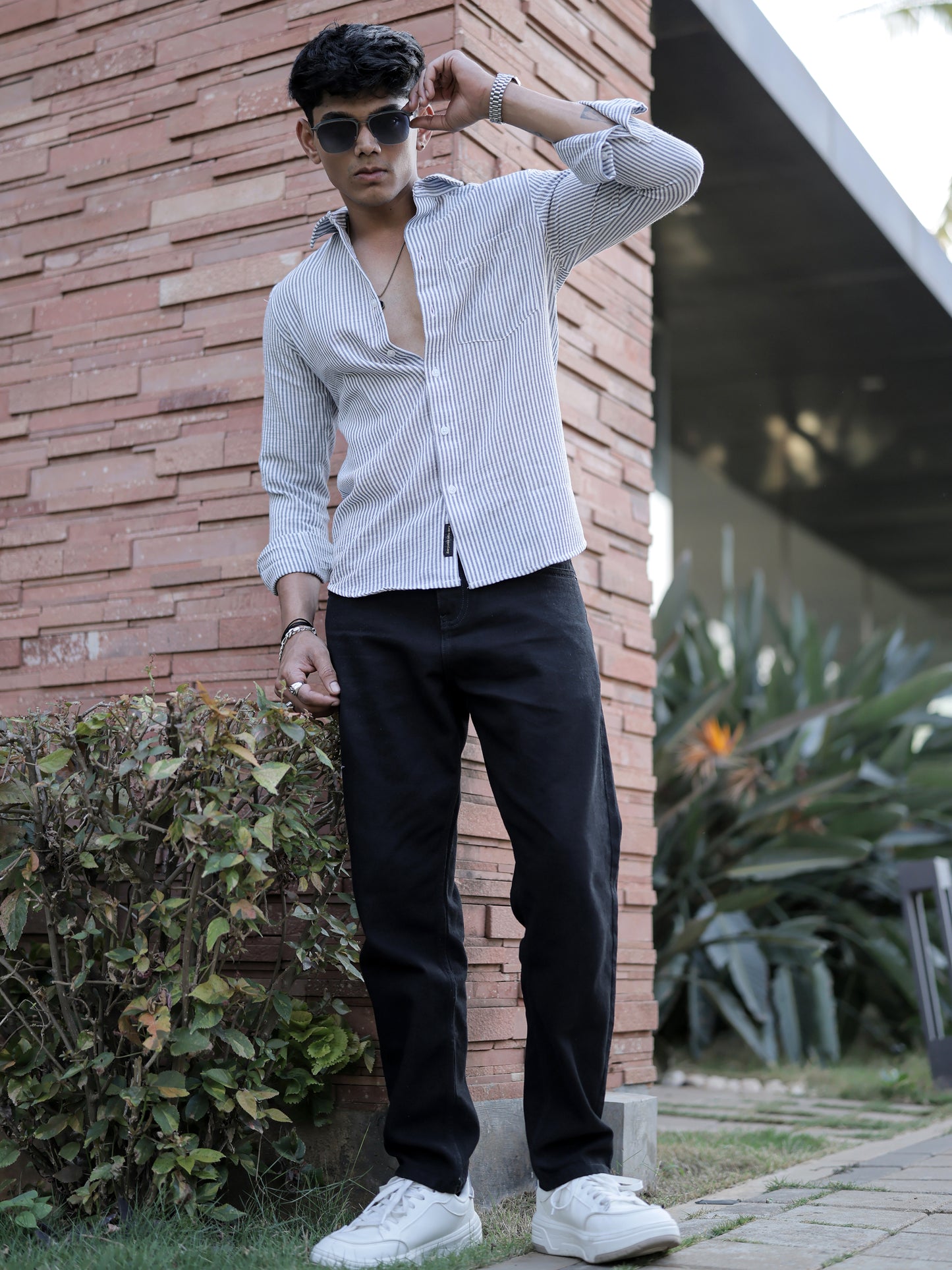 Blue Thin Stripe shirt for Men