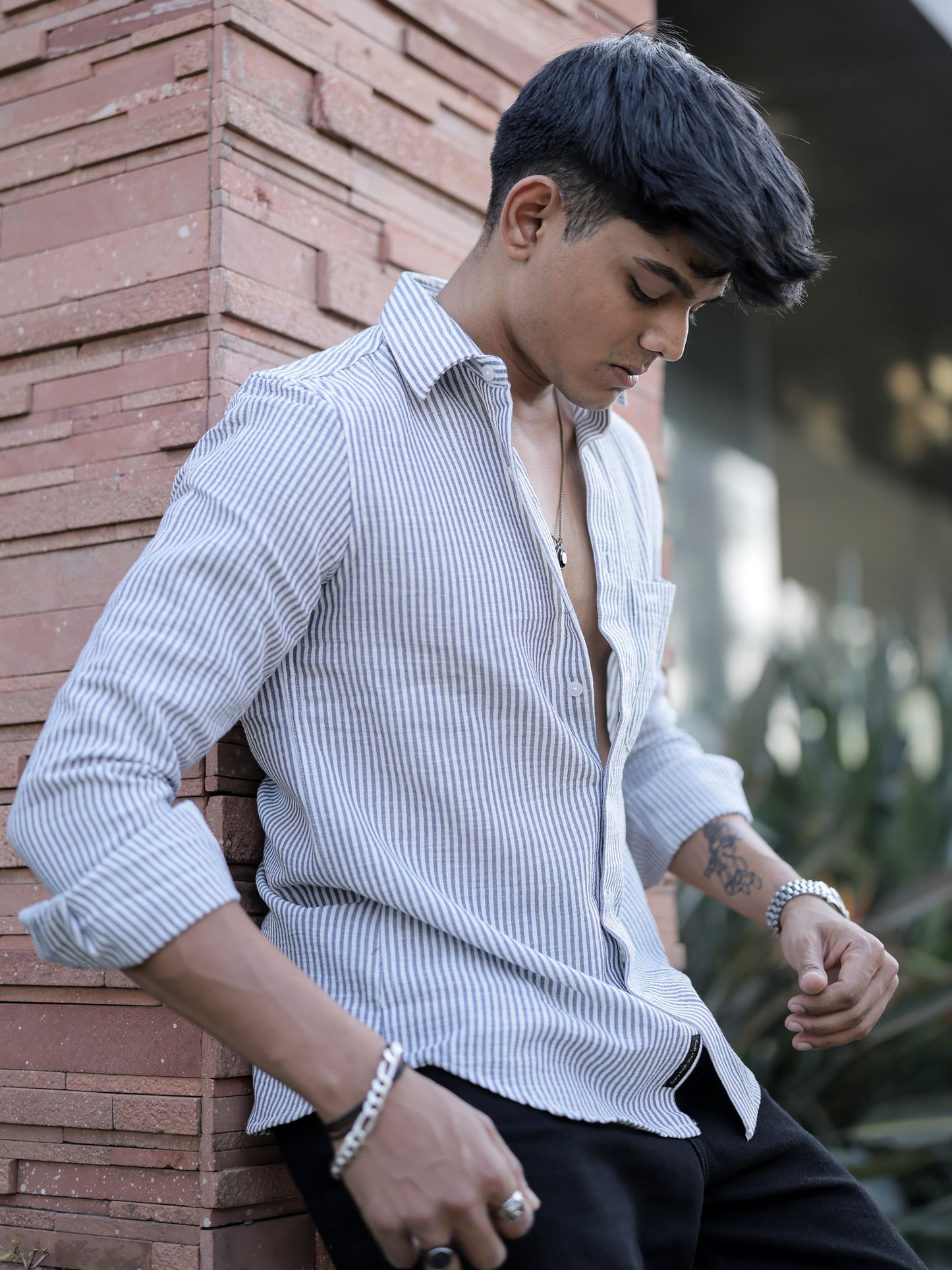 Blue Thin Stripe shirt for Men