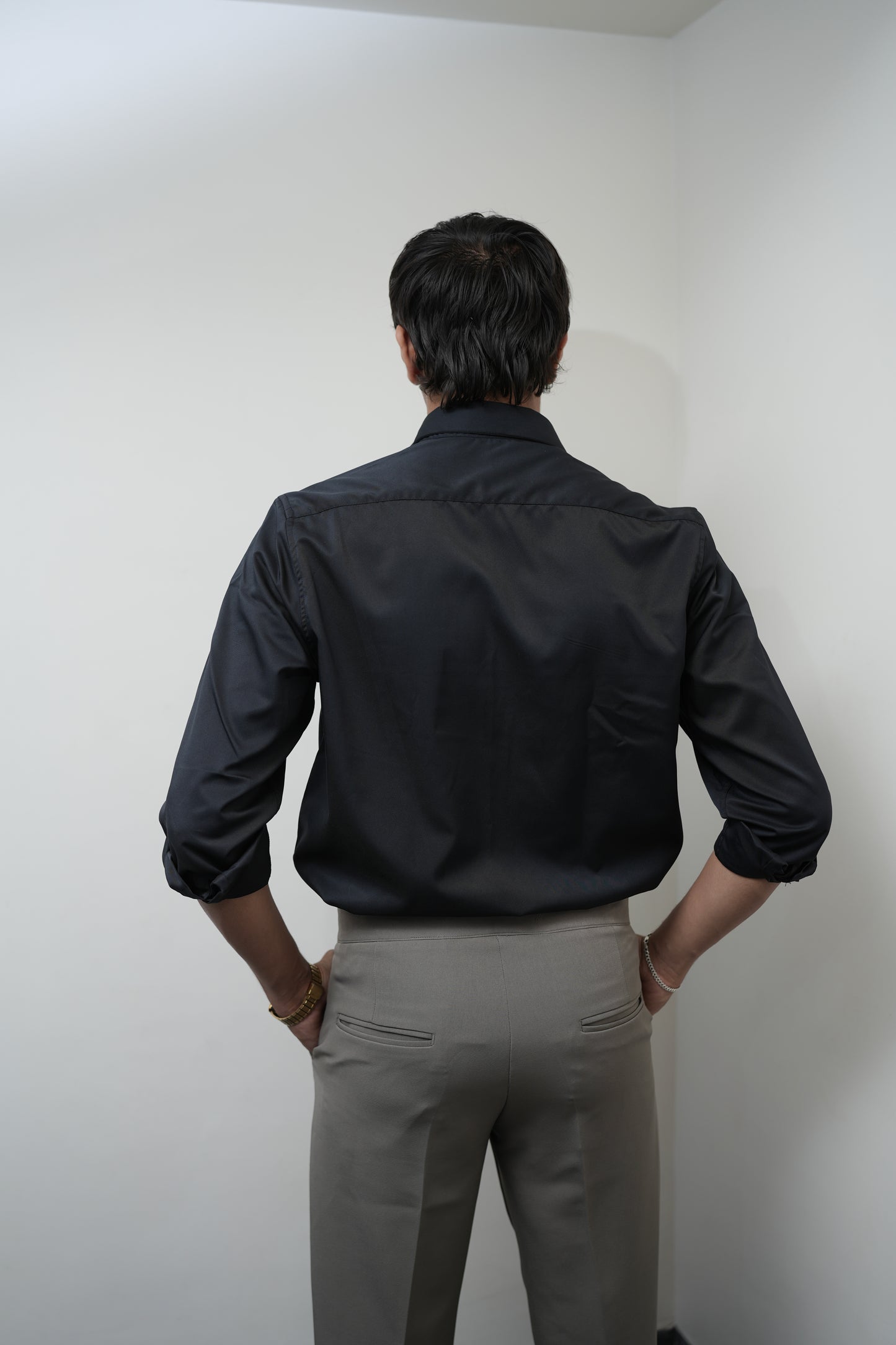 Oslo Black Printed shirt