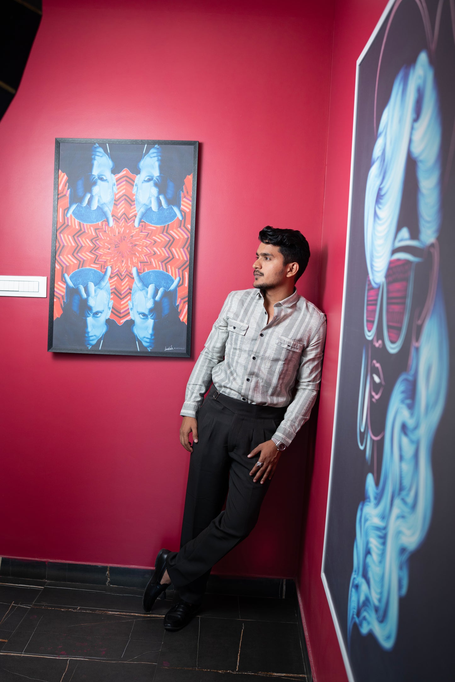 Mongolia Mild Grey Stripe Shirt