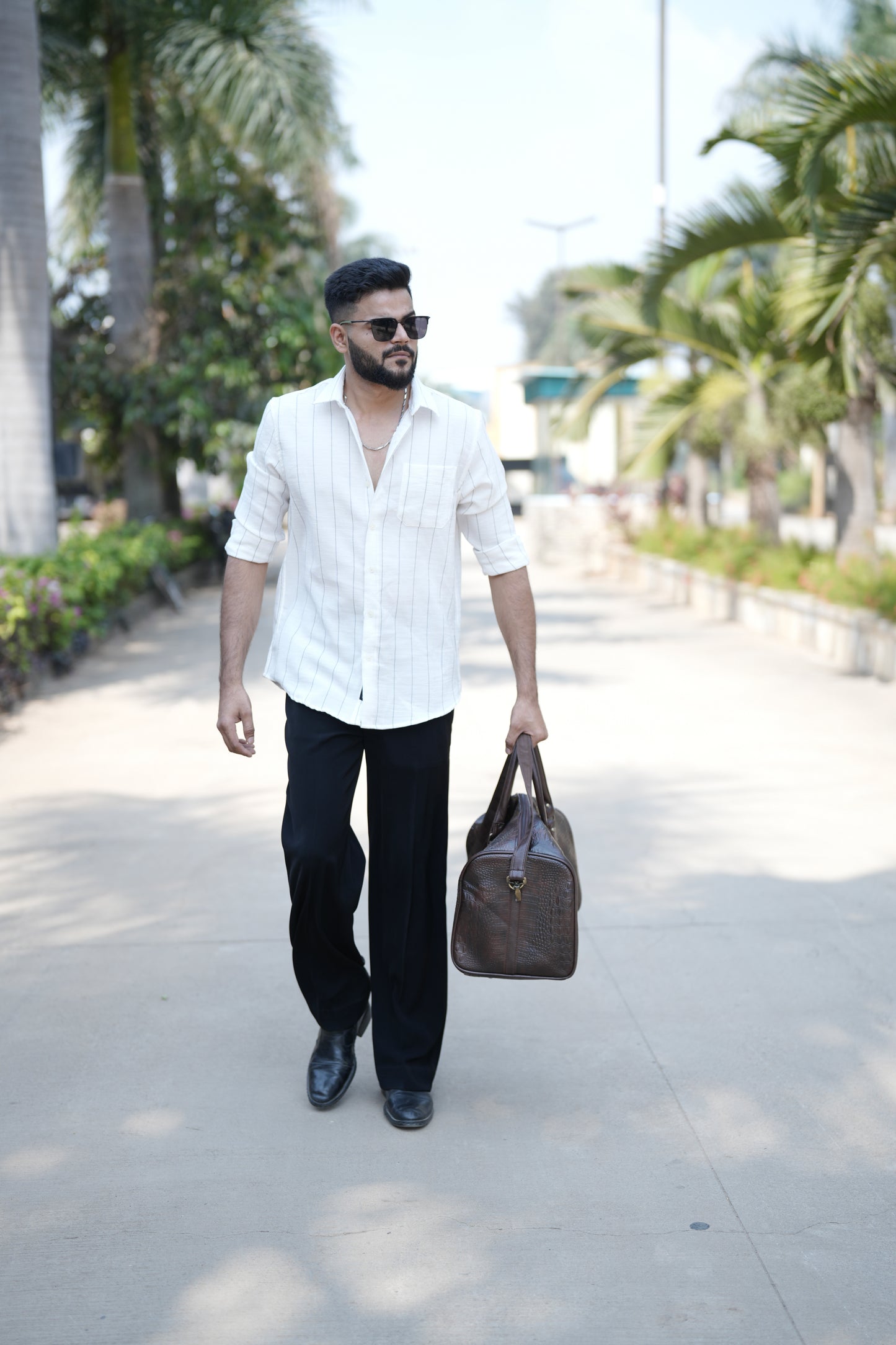 Dunkirk White Striped Shirt