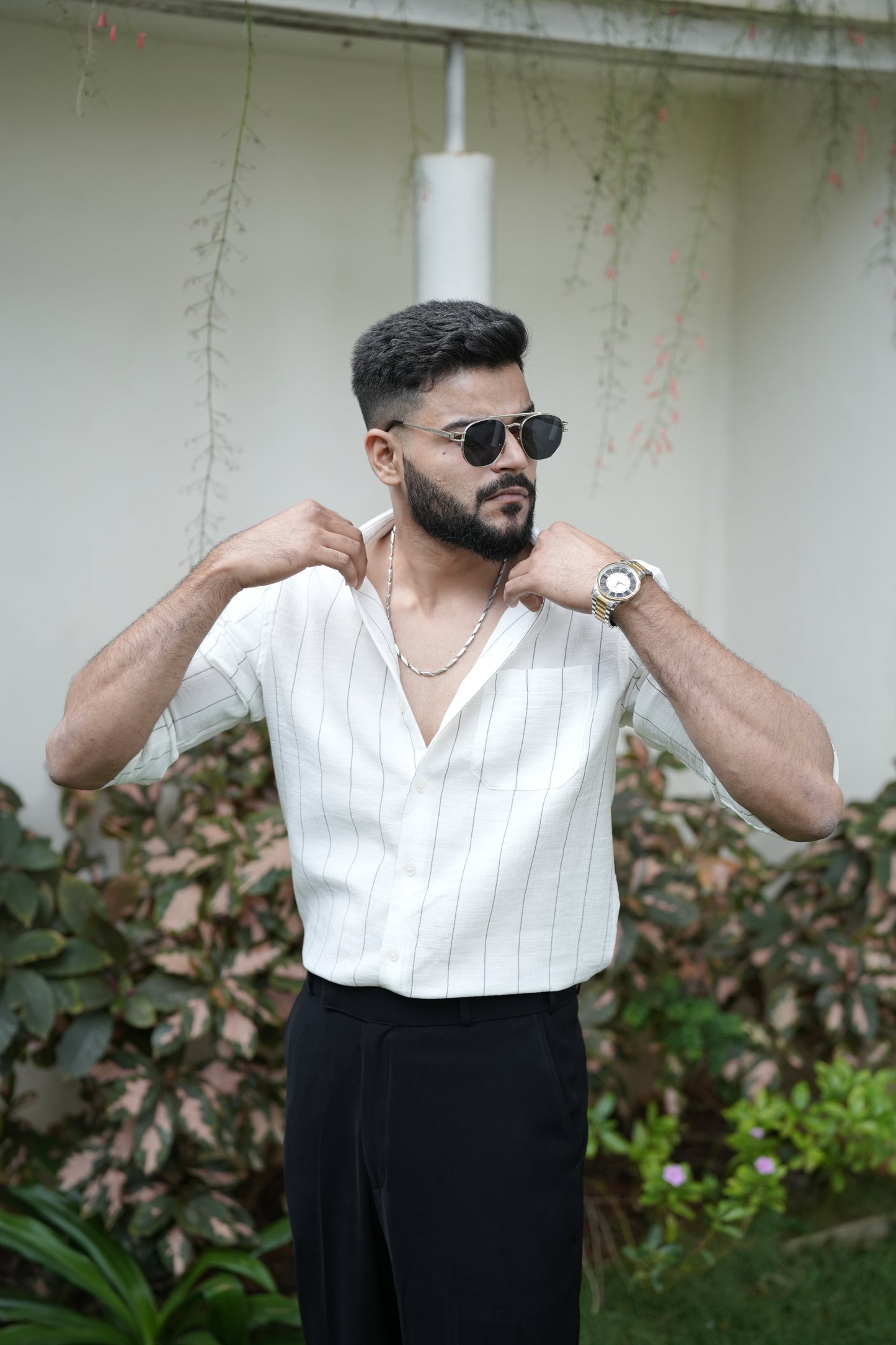 Dunkirk White Striped Shirt