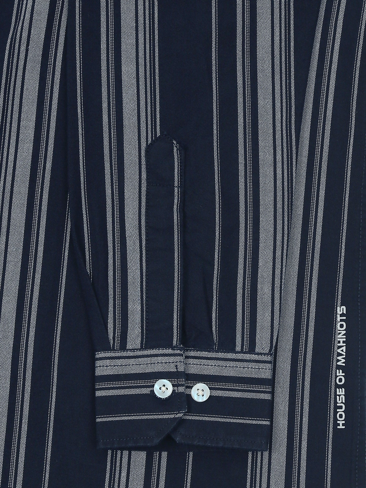 Gandia Navy Plus Size Stripes Shirt