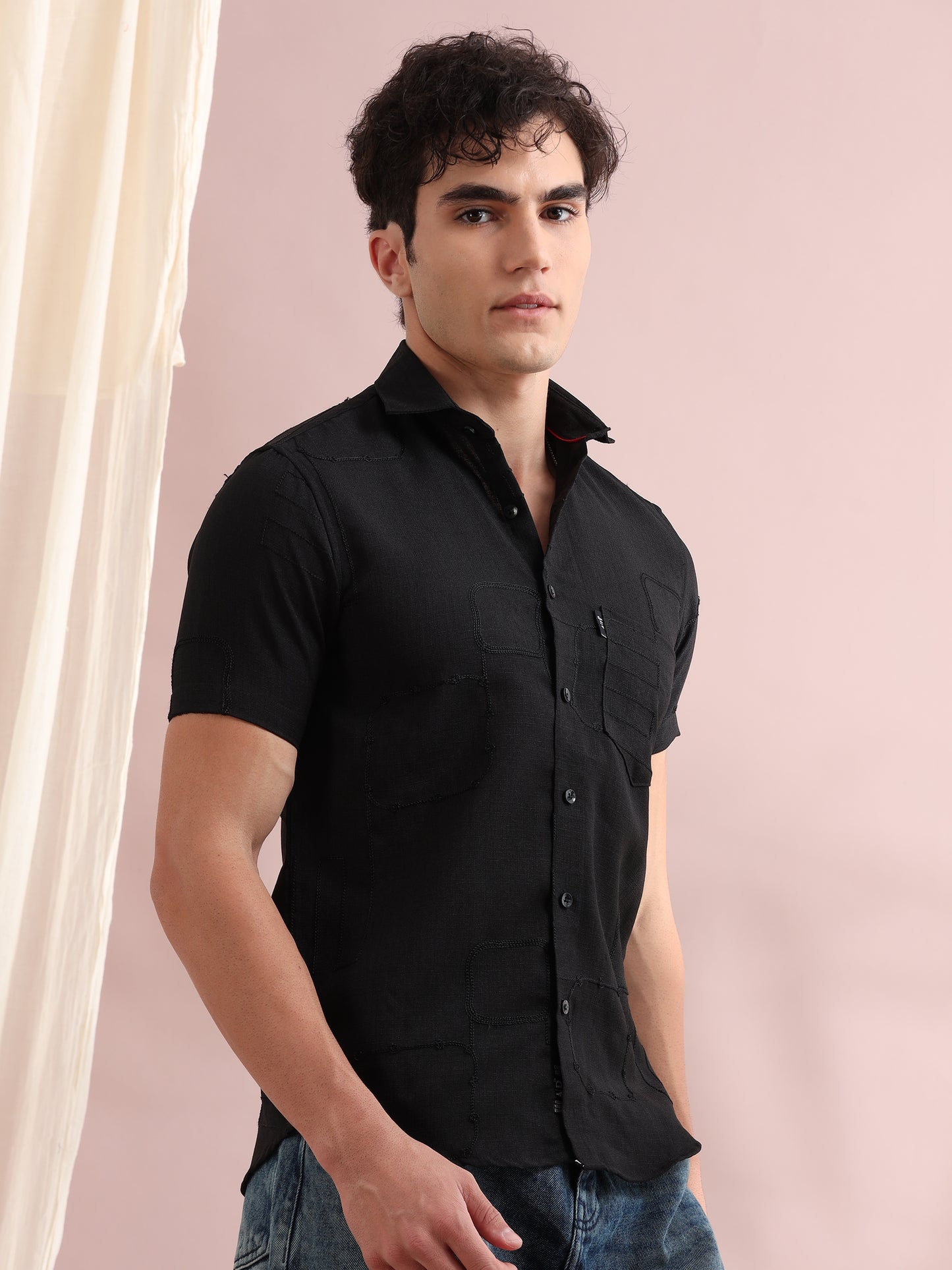 Bismarck Black Solid Shirt
