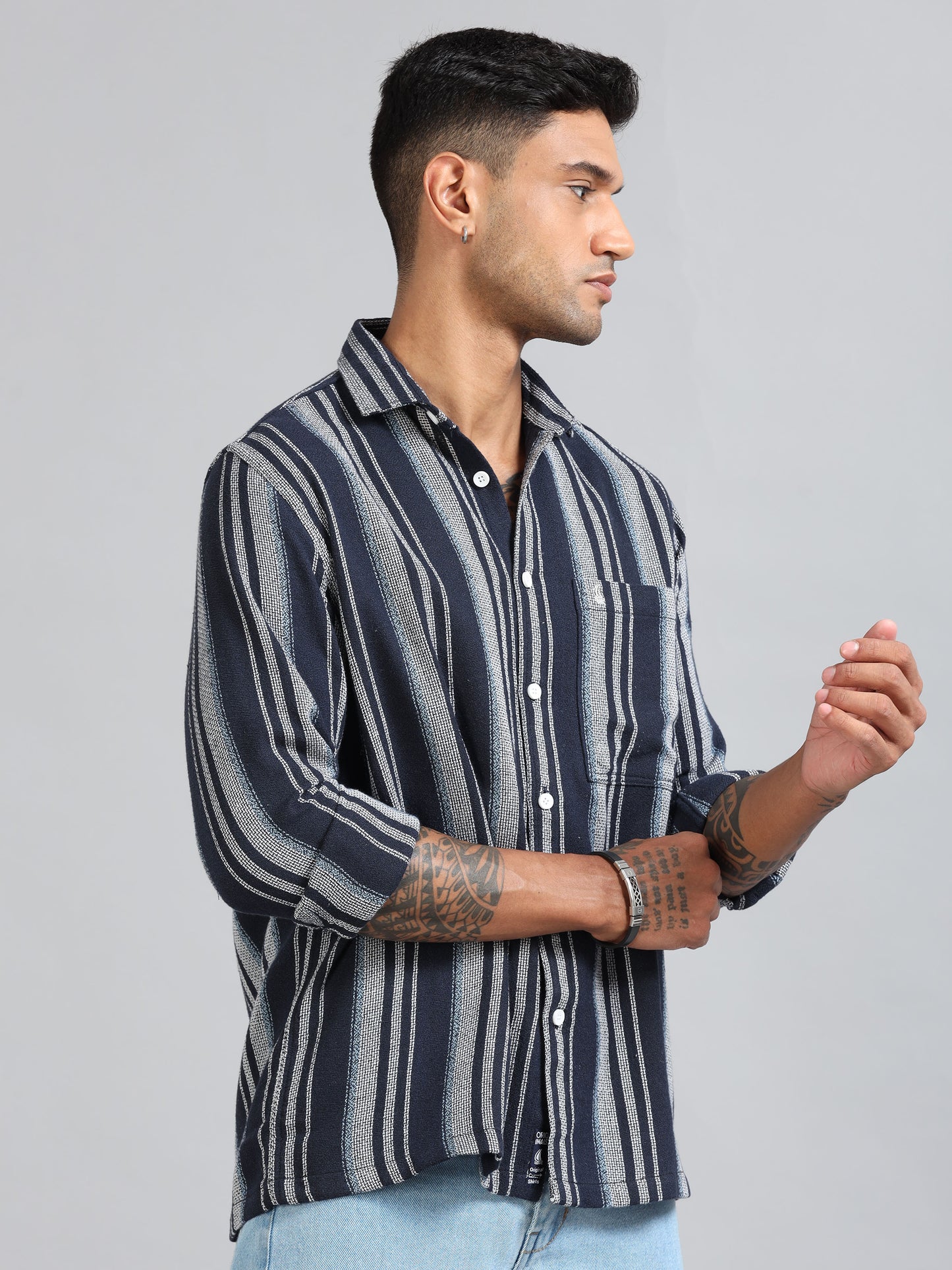 Michigan Ink Winter Dobby Stripe Shirt