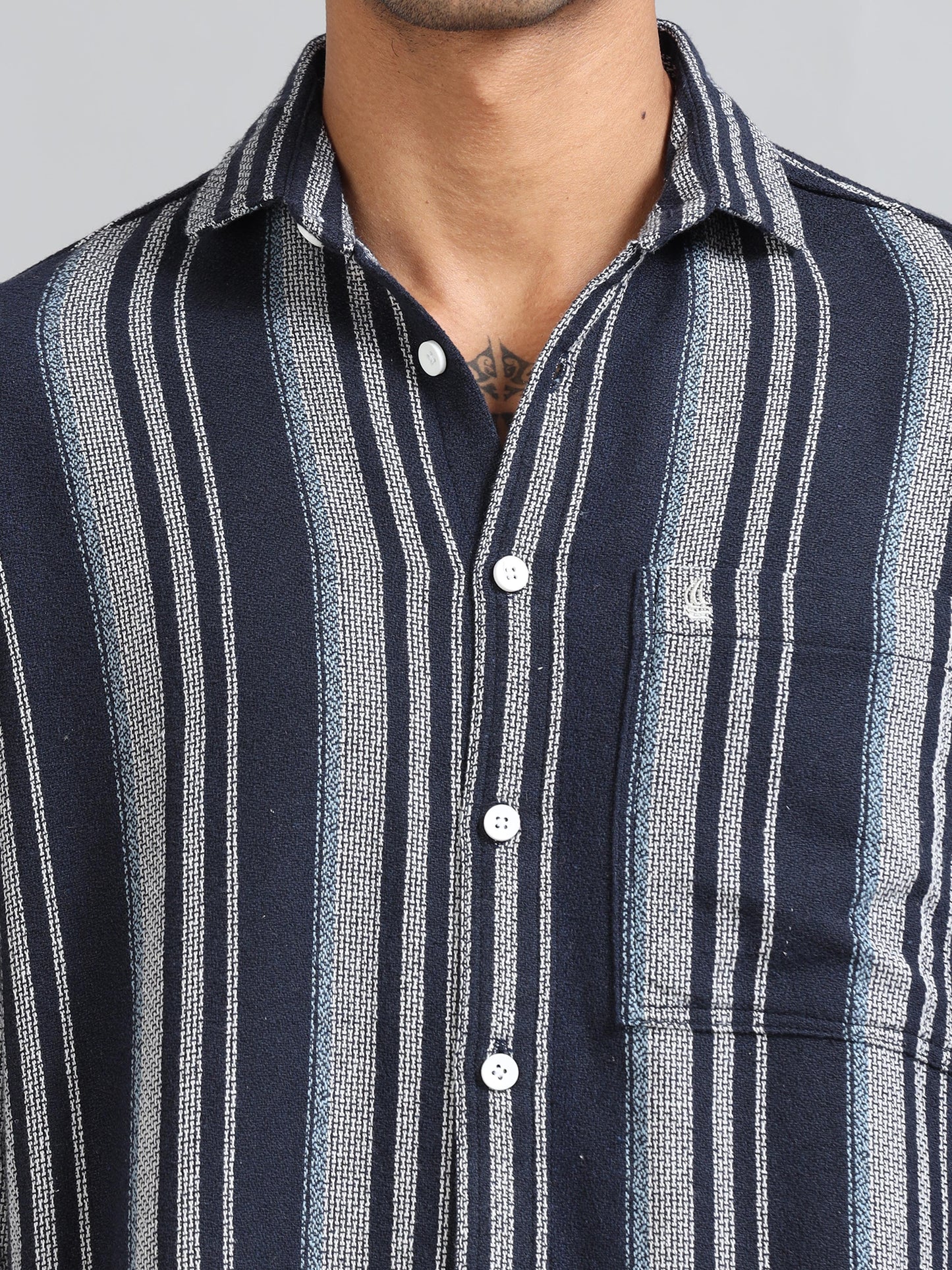 Michigan Ink Winter Dobby Stripe Shirt
