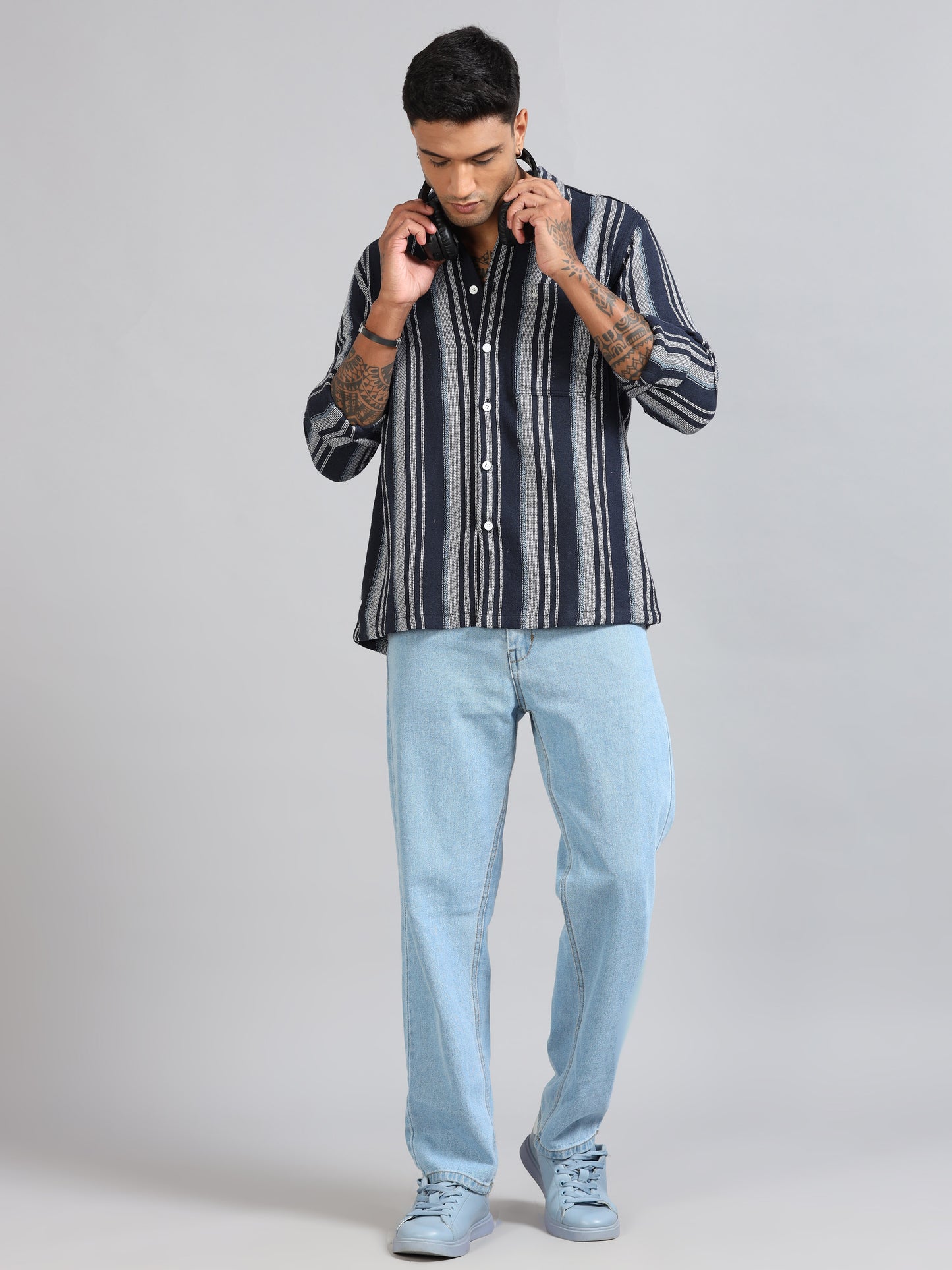 Michigan Ink Winter Dobby Stripe Shirt