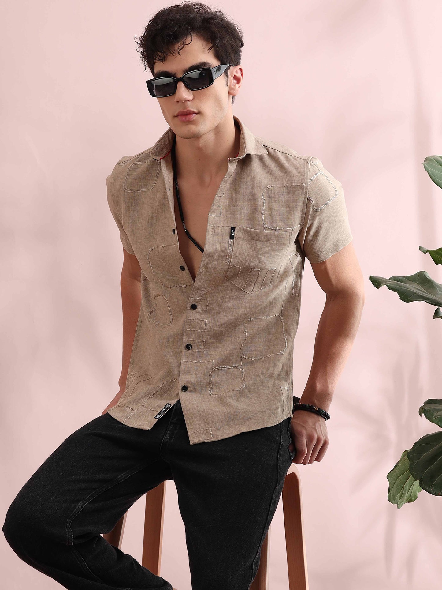 Bismarck Swiss Coffee Solid Shirt