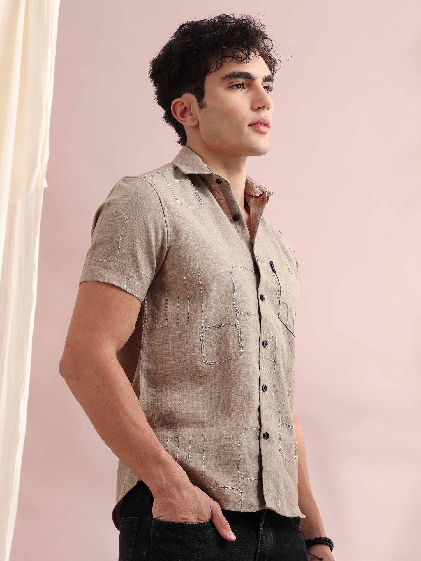 Bismarck Swiss Coffee Solid Shirt