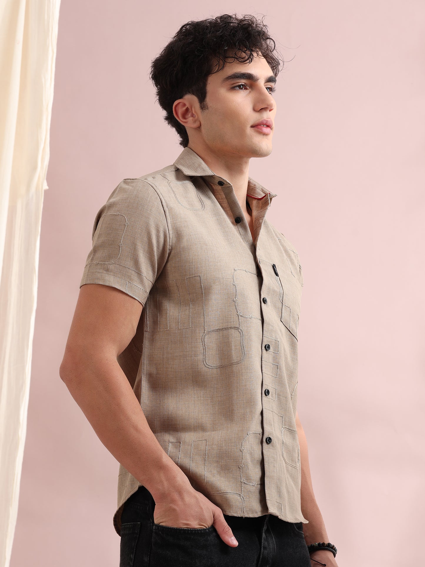 Bismarck Swiss Coffee Solid Shirt
