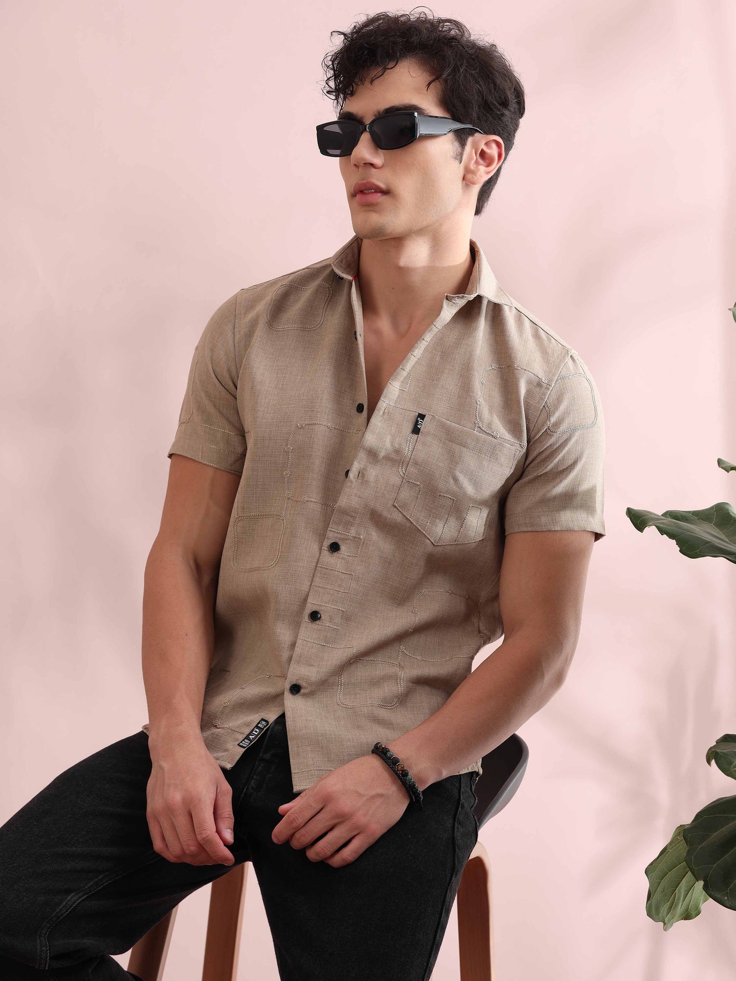 Bismarck Swiss Coffee Solid Shirt