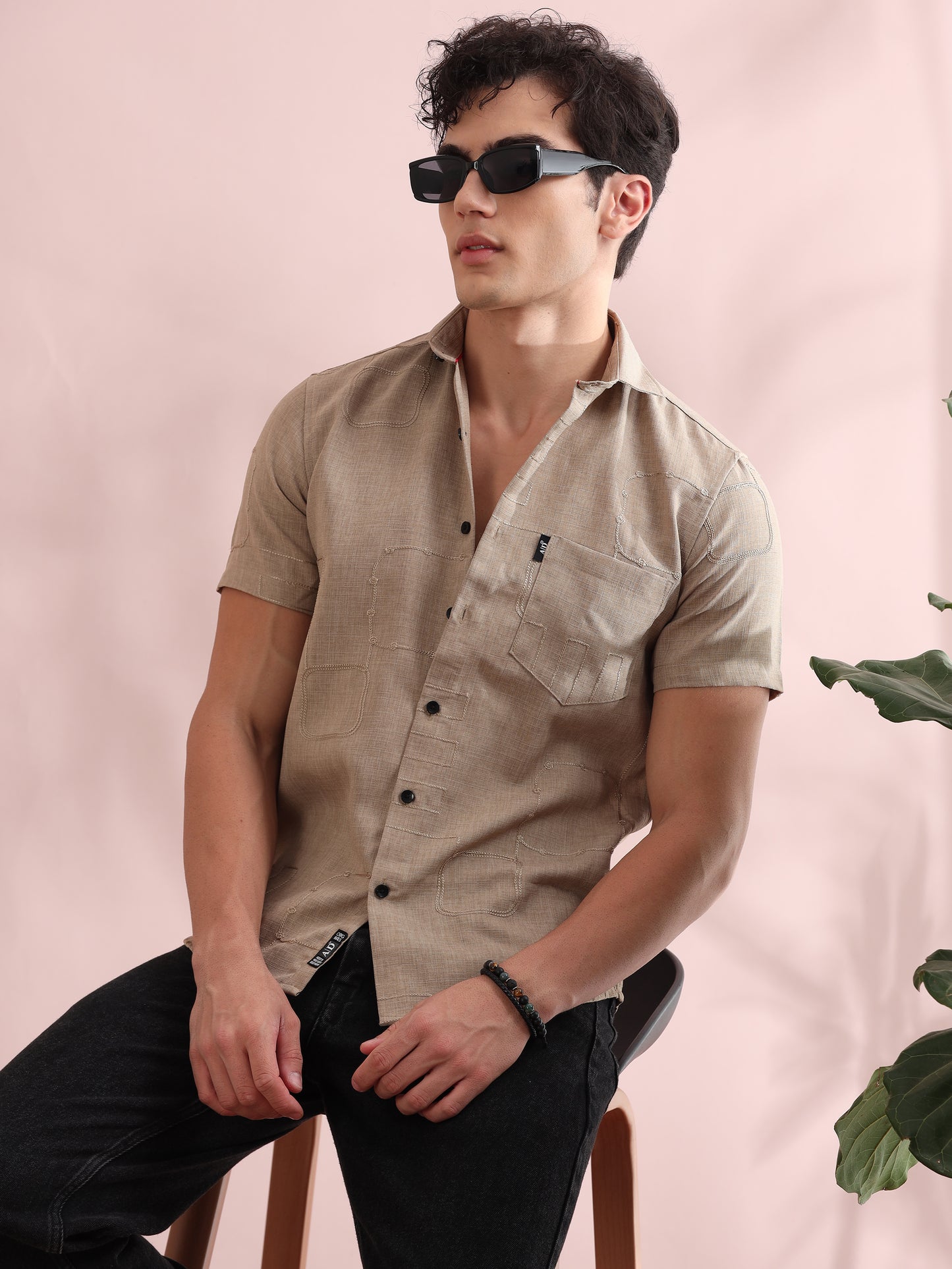 Bismarck Swiss Coffee Solid Shirt