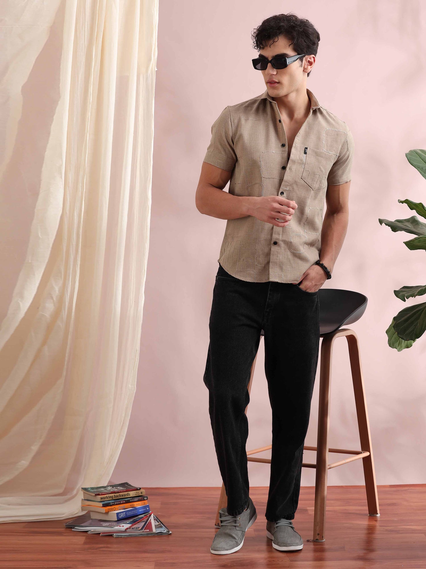 Bismarck Swiss Coffee Solid Shirt