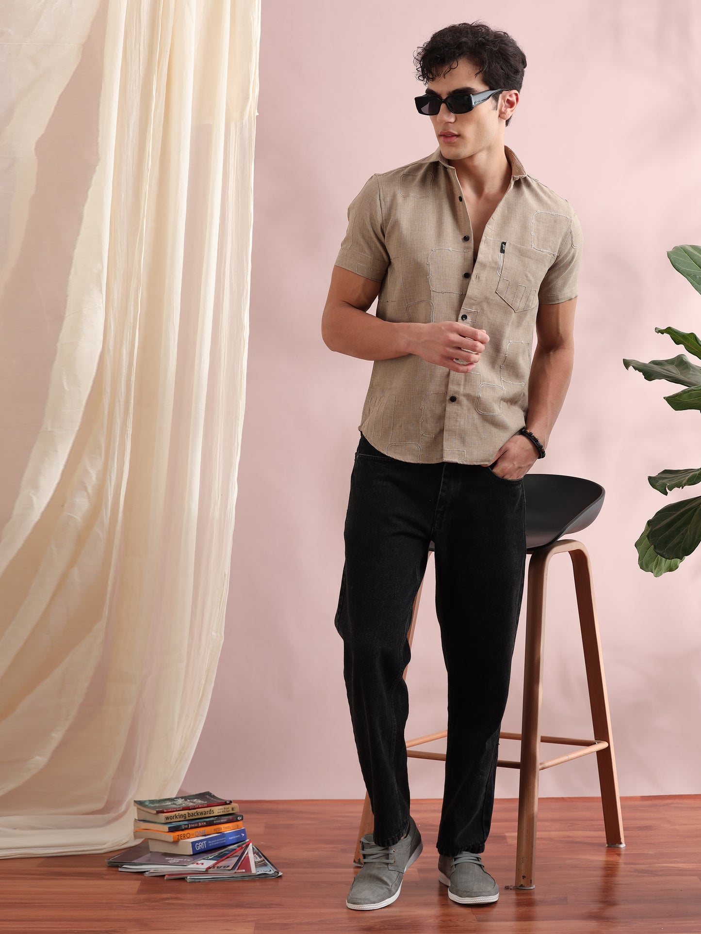 Bismarck Swiss Coffee Solid Shirt