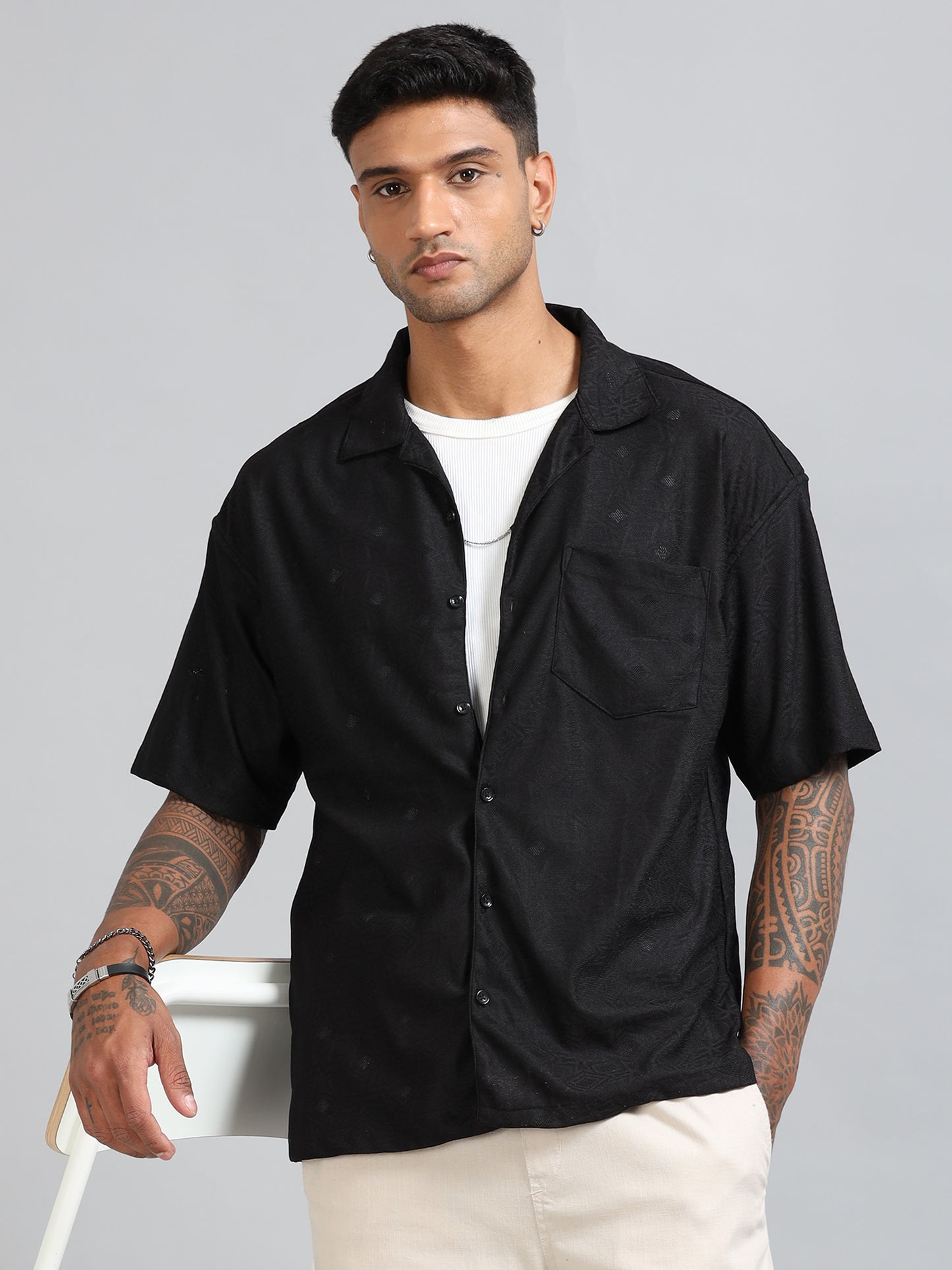 Jack Black Luster Oversized Printed Shirt