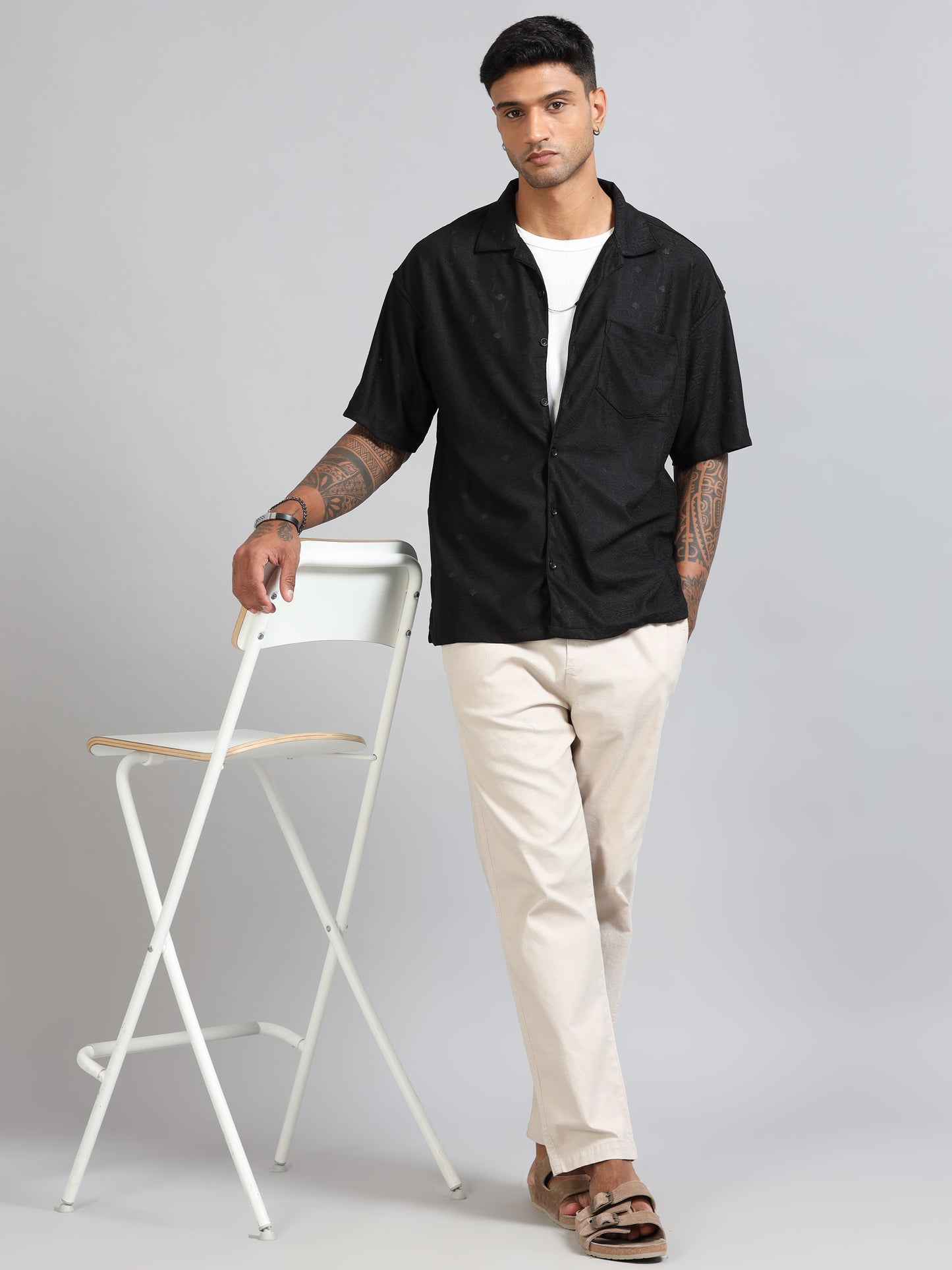 Jack Black Luster Oversized Printed Shirt