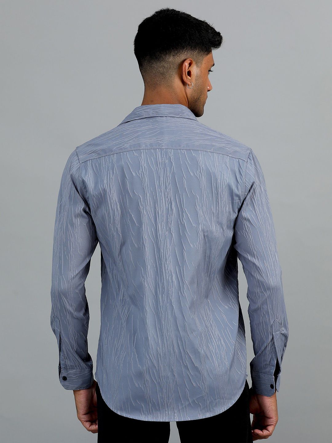 Hull Light Grey Textured Shirt