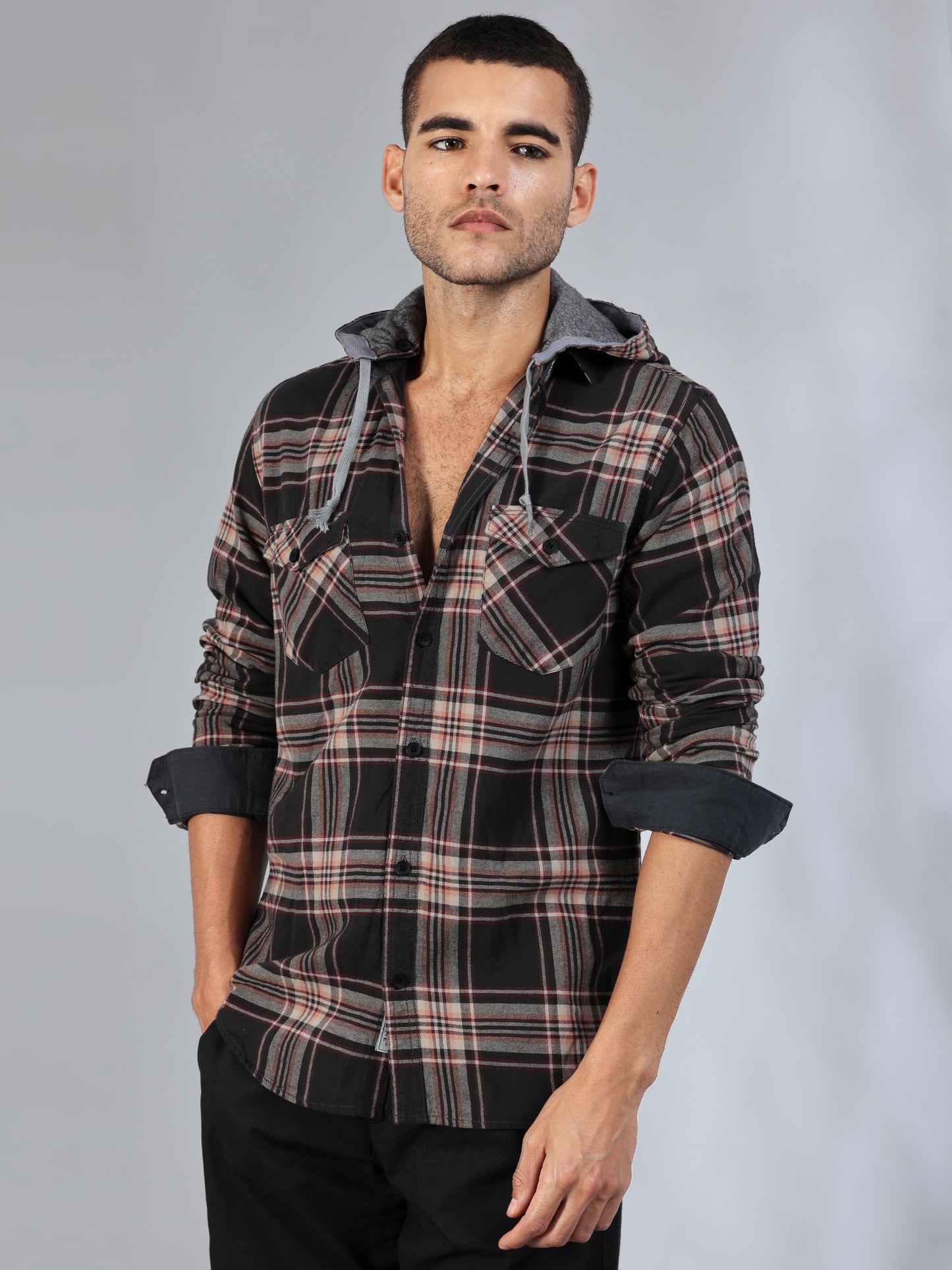 Freetown Black Brown Check Shirt