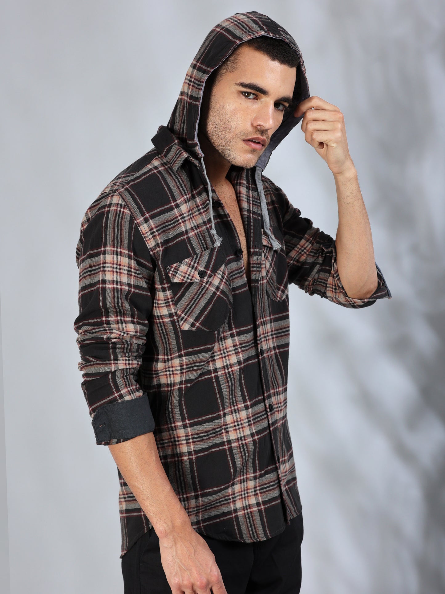 Freetown Black Brown Check Shirt