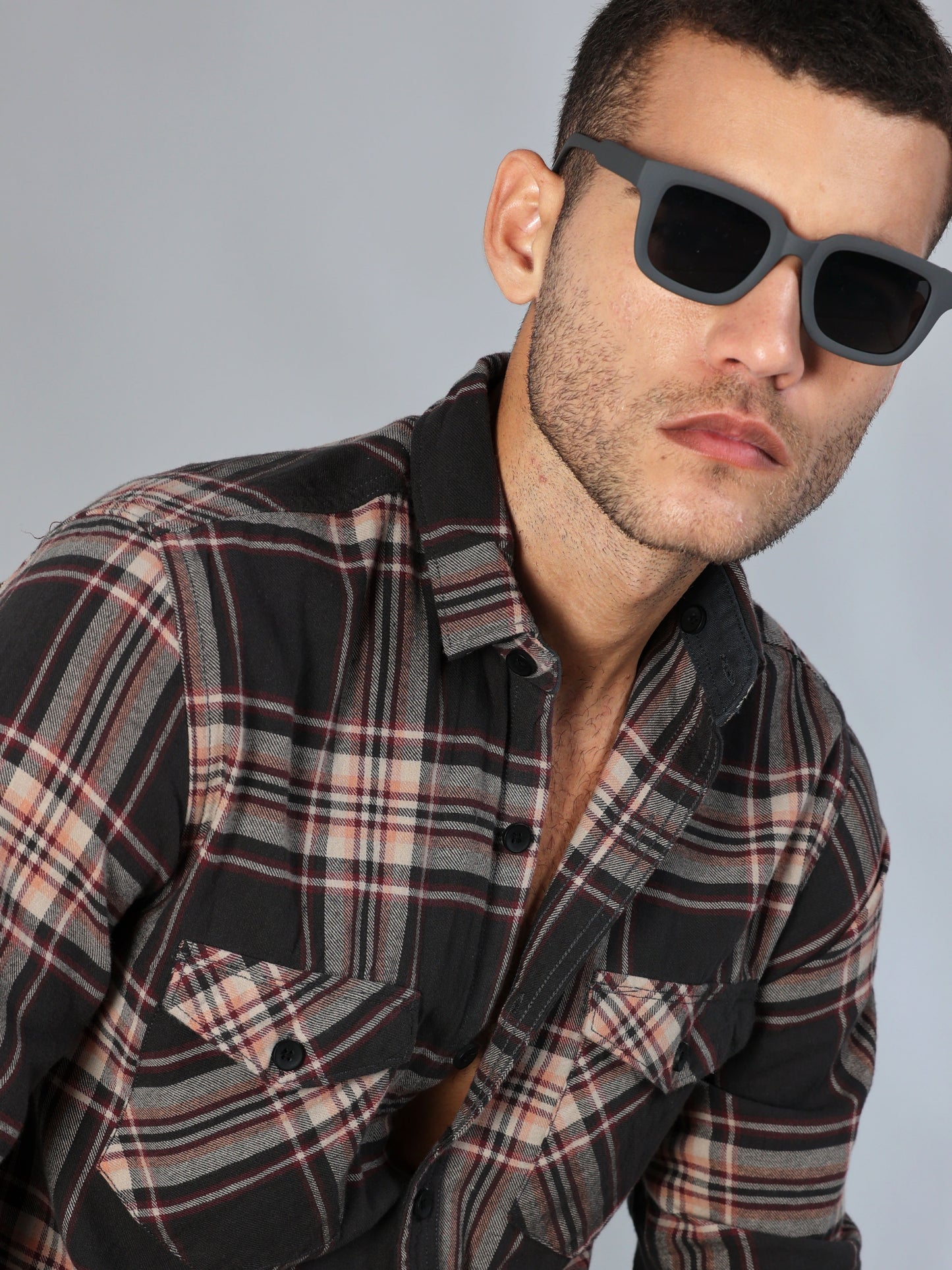 Freetown Black Brown Check Shirt