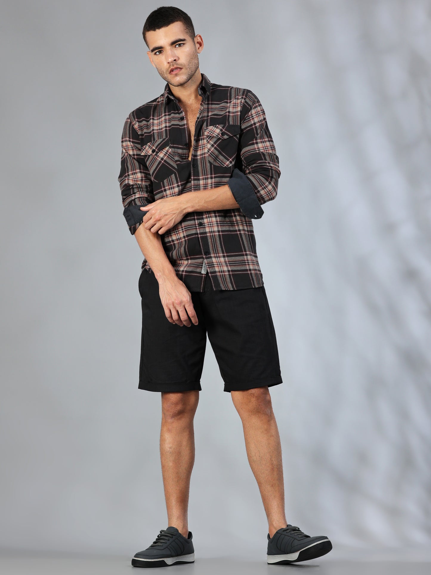 Freetown Black Brown Check Shirt