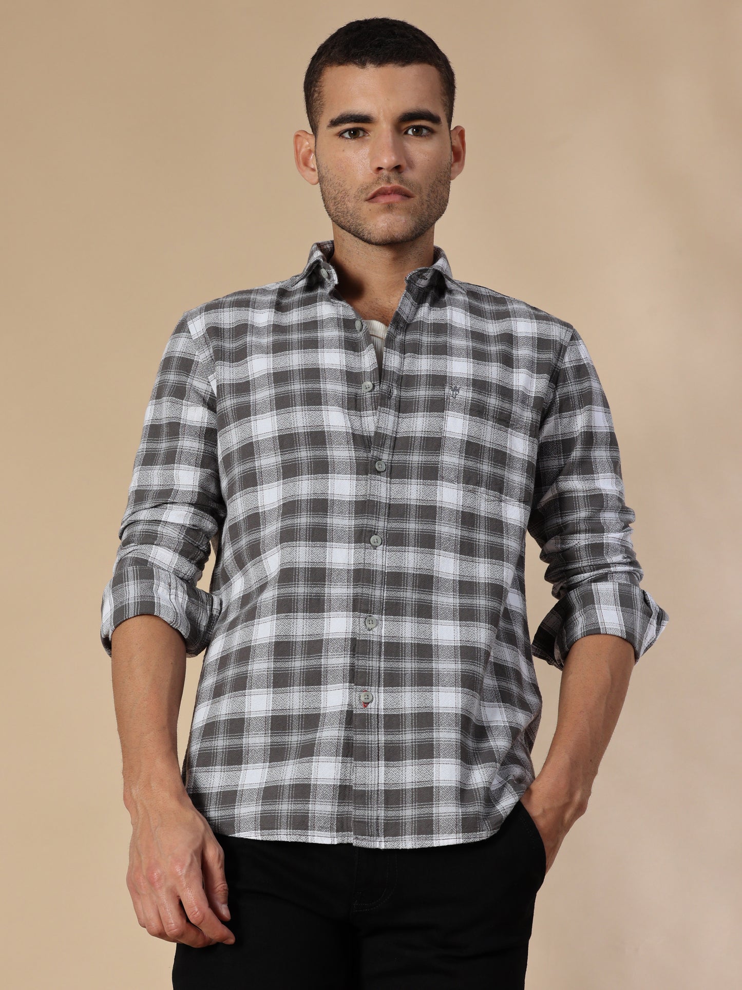Scuderia Black Eel Check Shirt