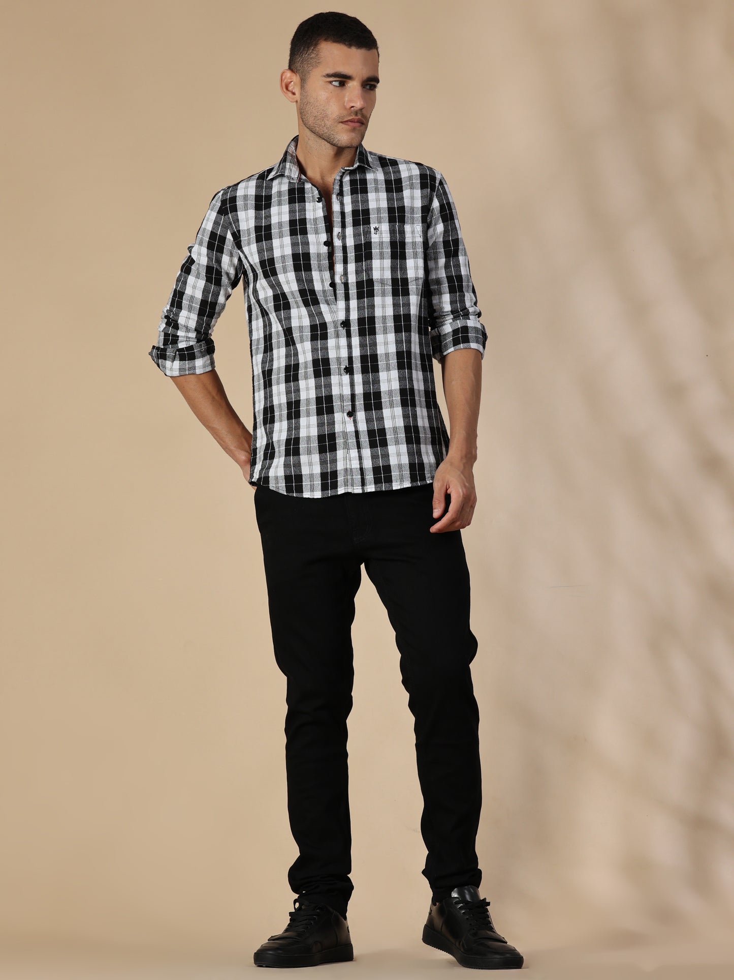 Scuderia Shadow Black Check Shirt