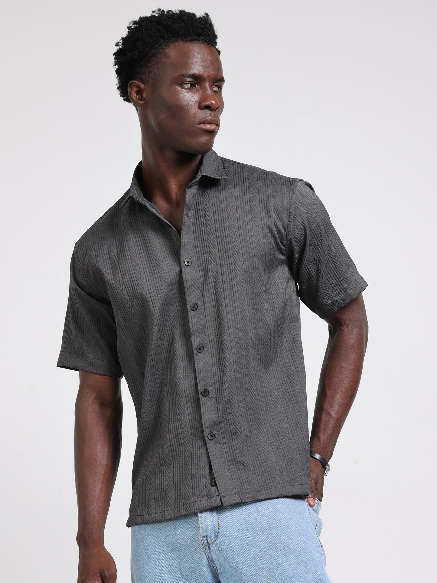 Nashville Grey solid shirt