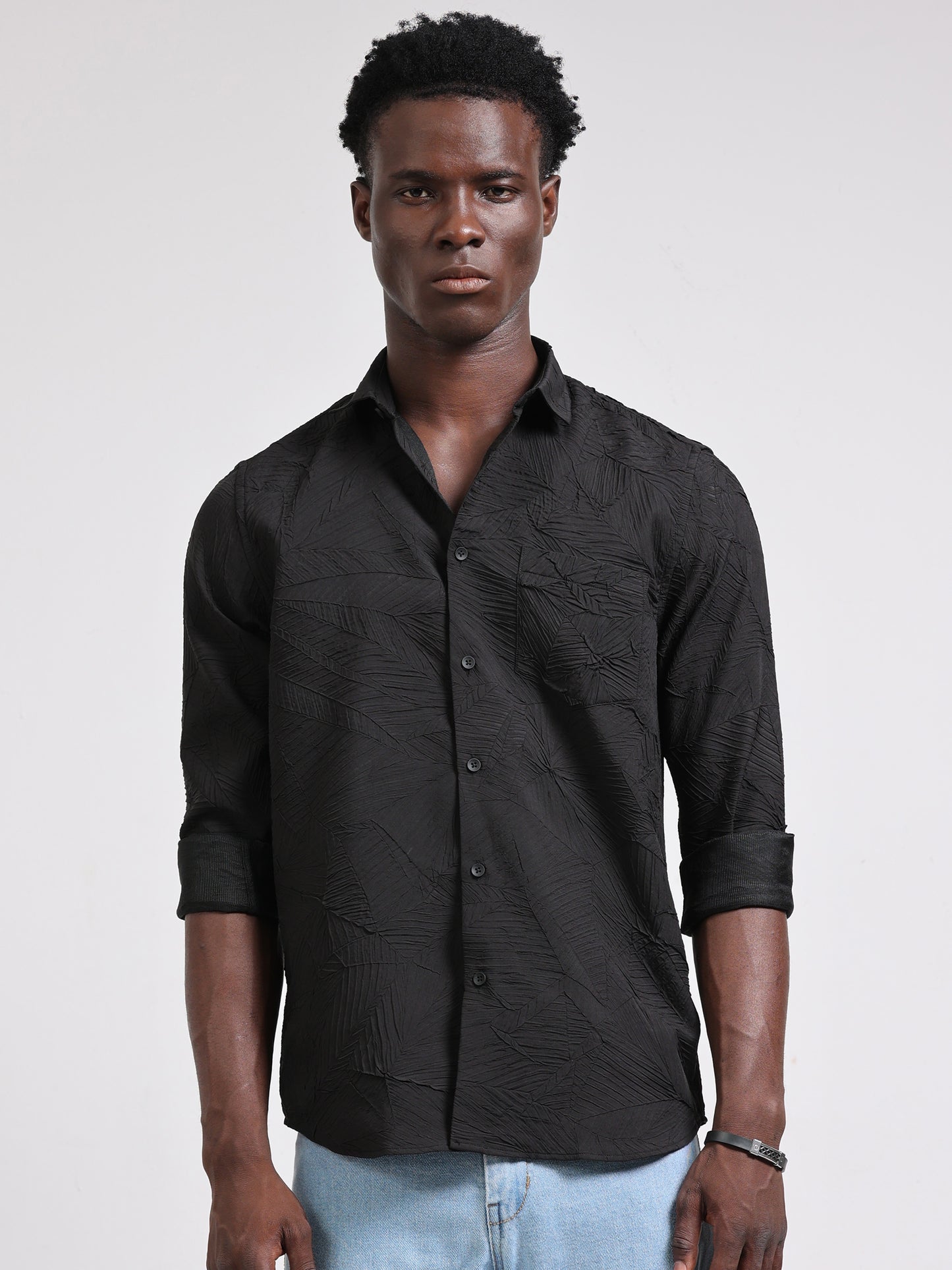 Norway Black Solid Shirt
