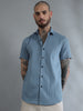 Greenland Blue Solid Shirt