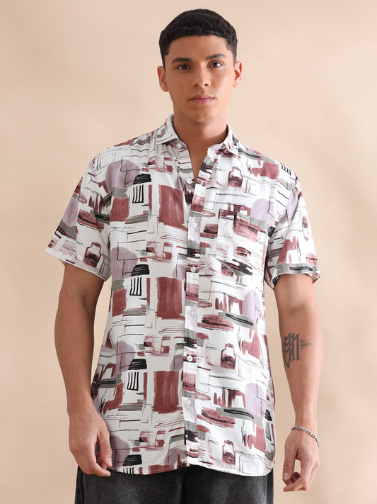 Algiers Light Brown Spread Collar