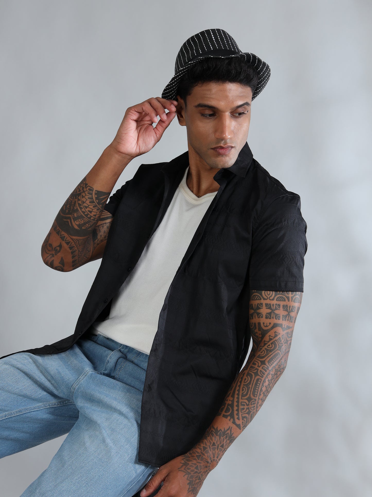 Greenland Dark Grey Solid Shirt
