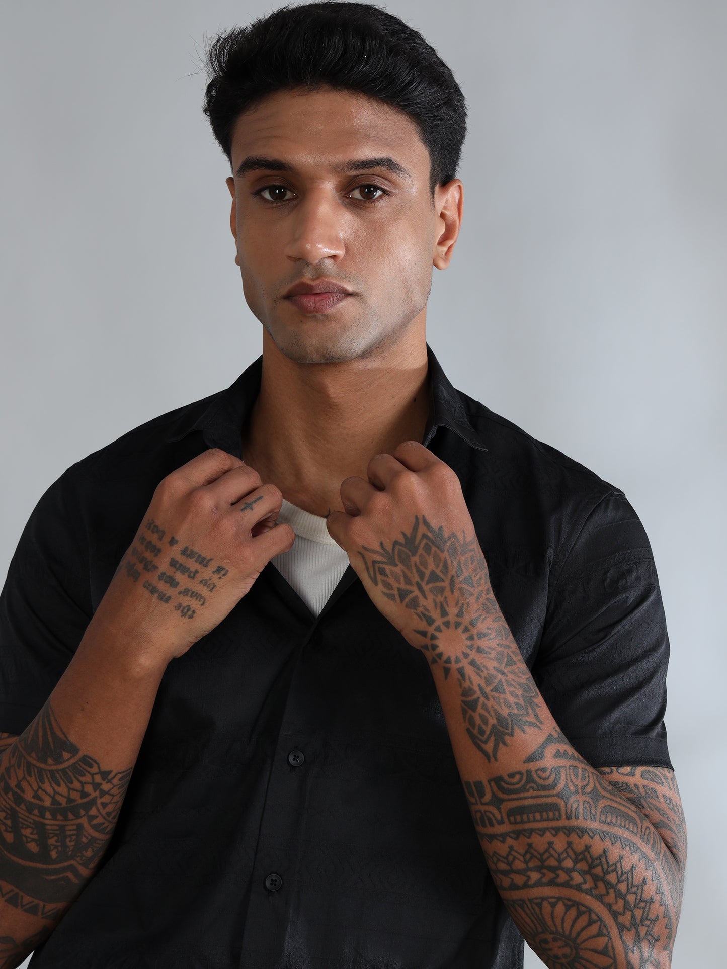 Greenland Dark Grey Solid Shirt