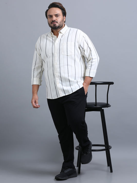 Gandia Sea Shell Plus Size Striped Shirt