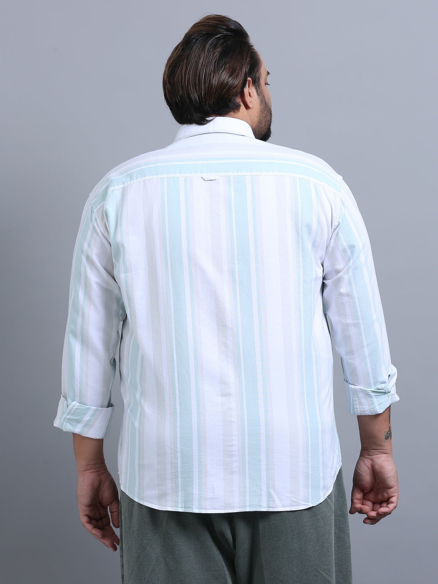Gandia Blue Chalk Strip Shirt