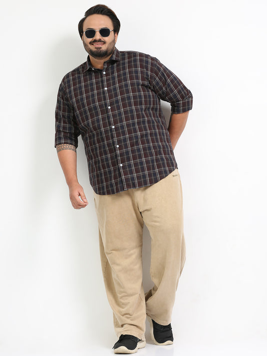 Franciscoo Thunder Plus Size Checks Shirt