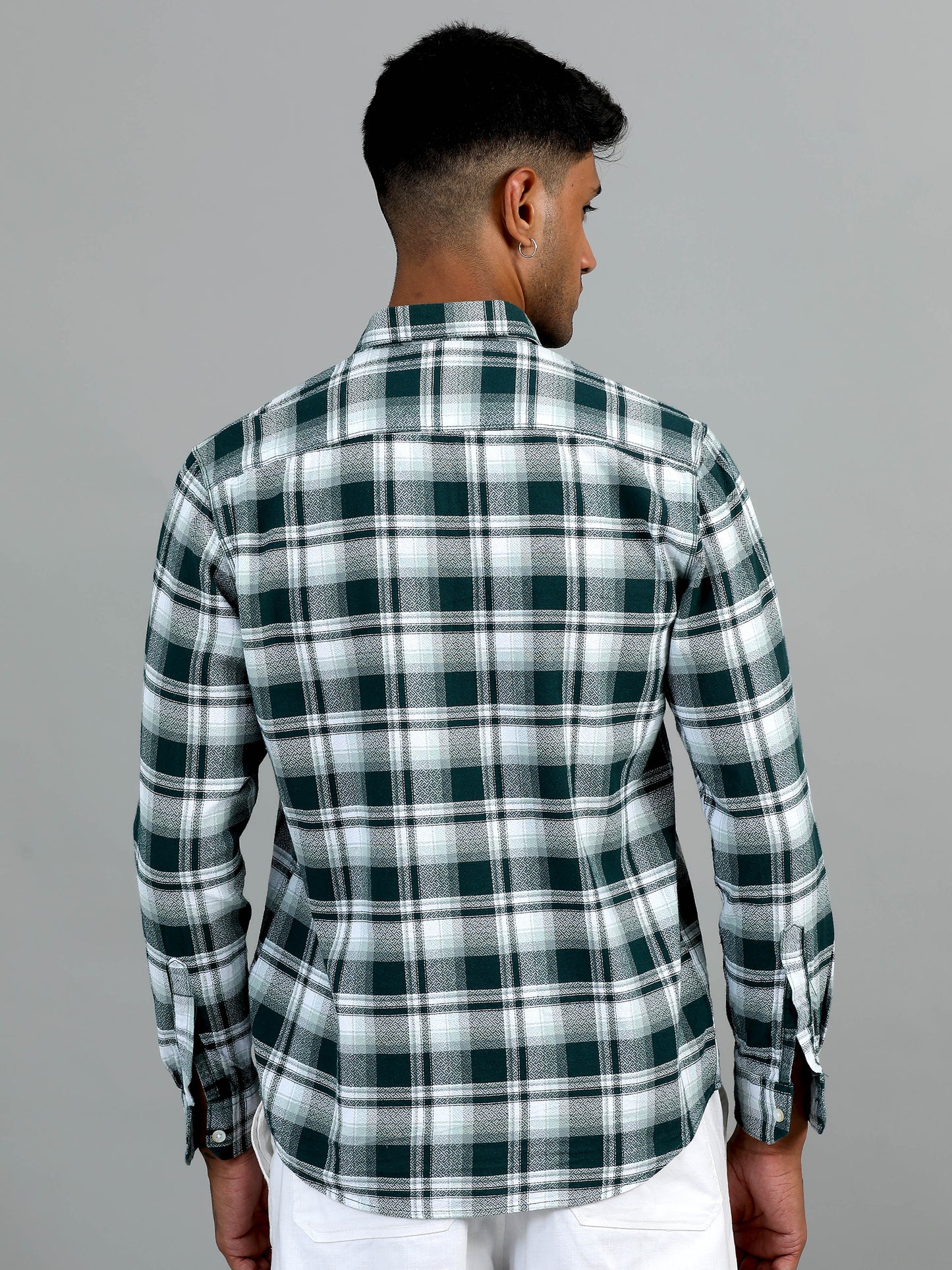 Scuderia Dark Green Checks Shirt