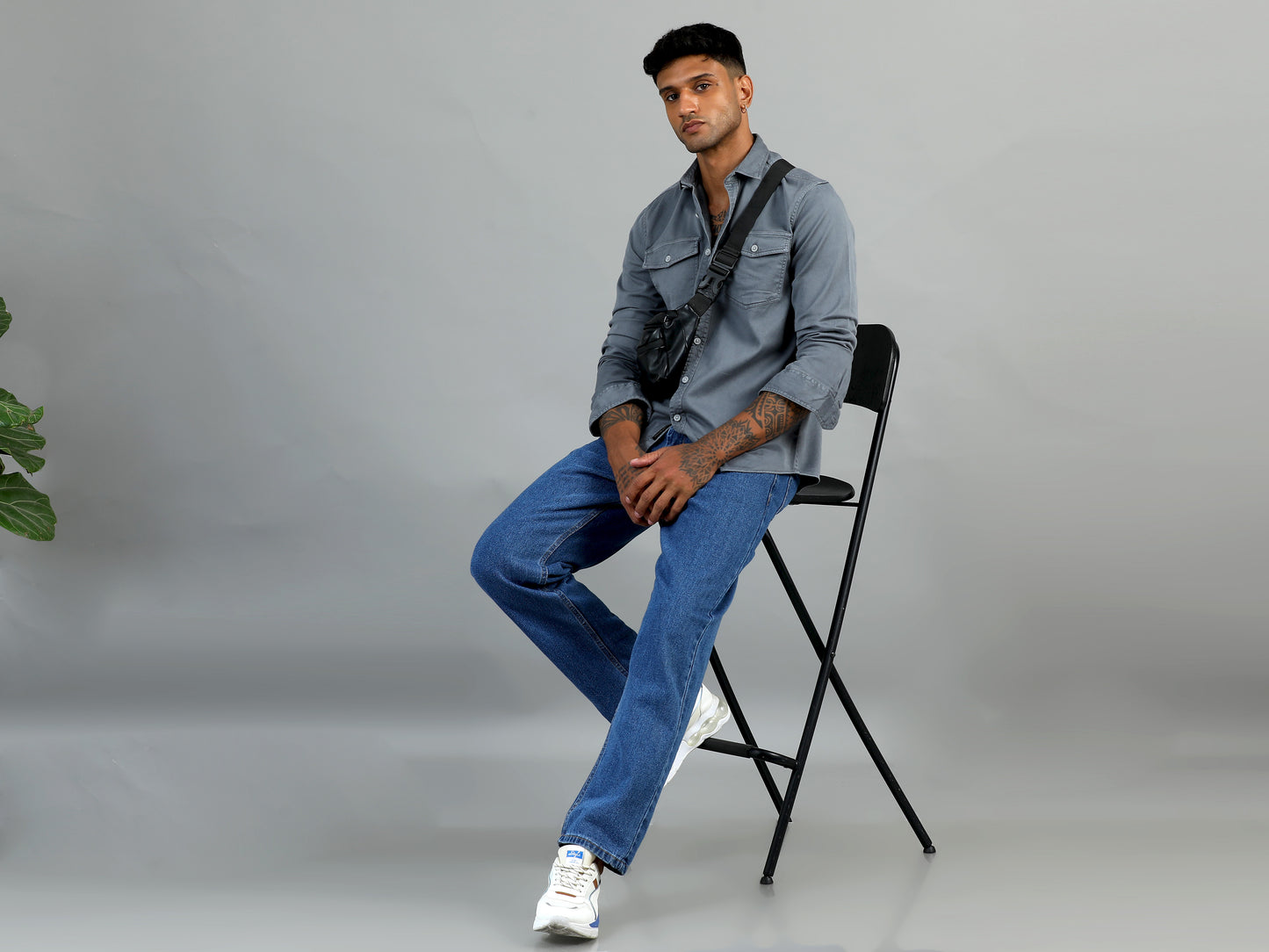 Greece Double Pocket Grey Shirt