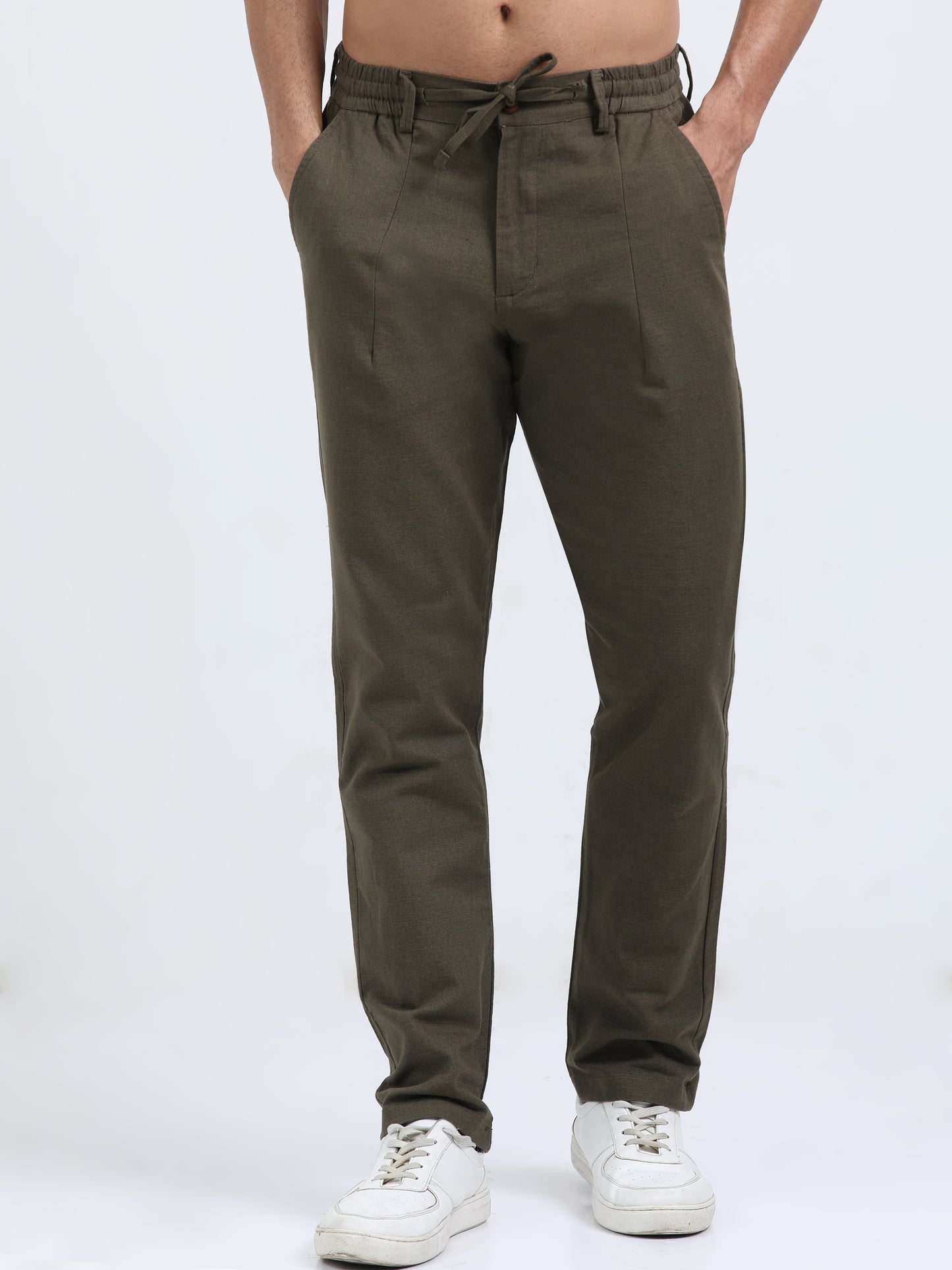 Acamar Green Linen Trouser