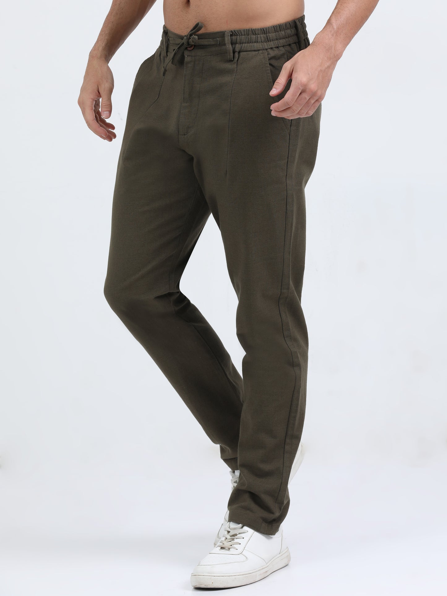 Acamar Green Linen Trouser