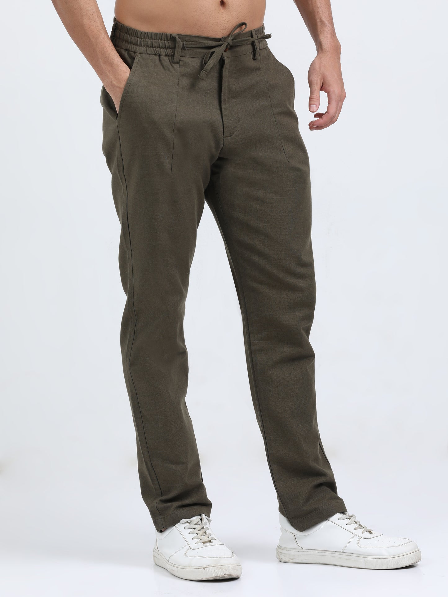 Acamar Green Linen Trouser