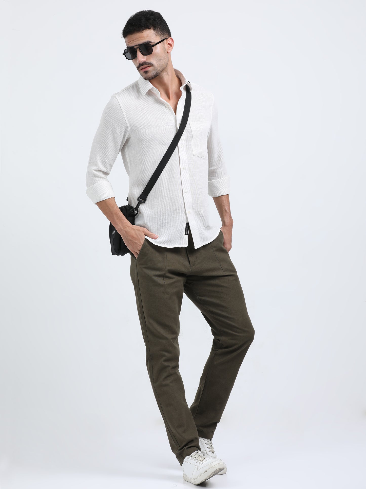 Acamar Green Linen Trouser