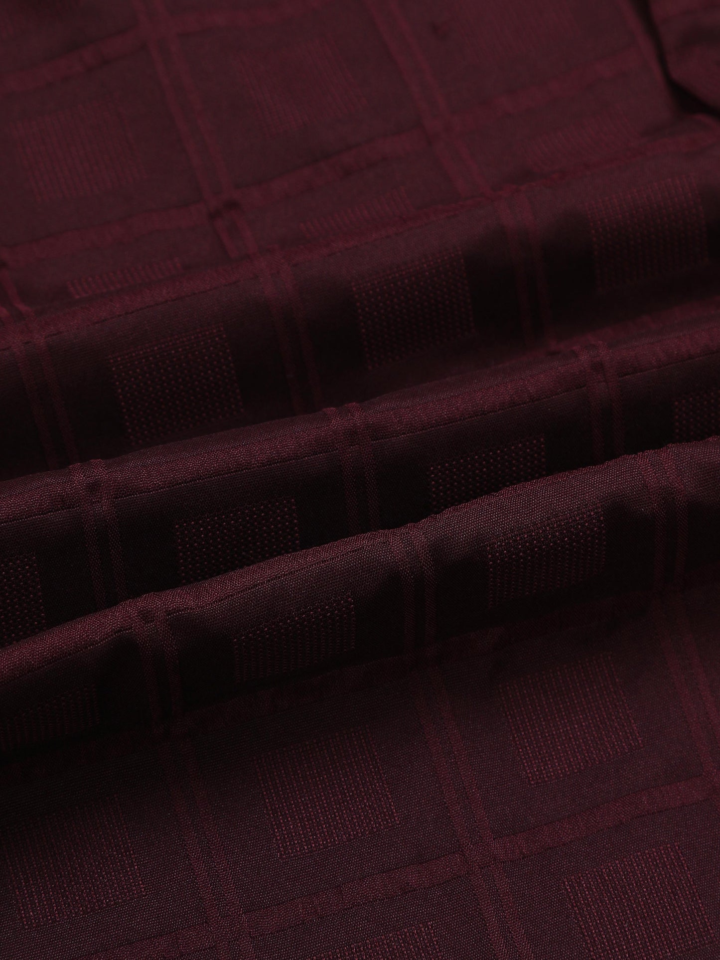 Geordie Seal Brown Self Checked Shirt