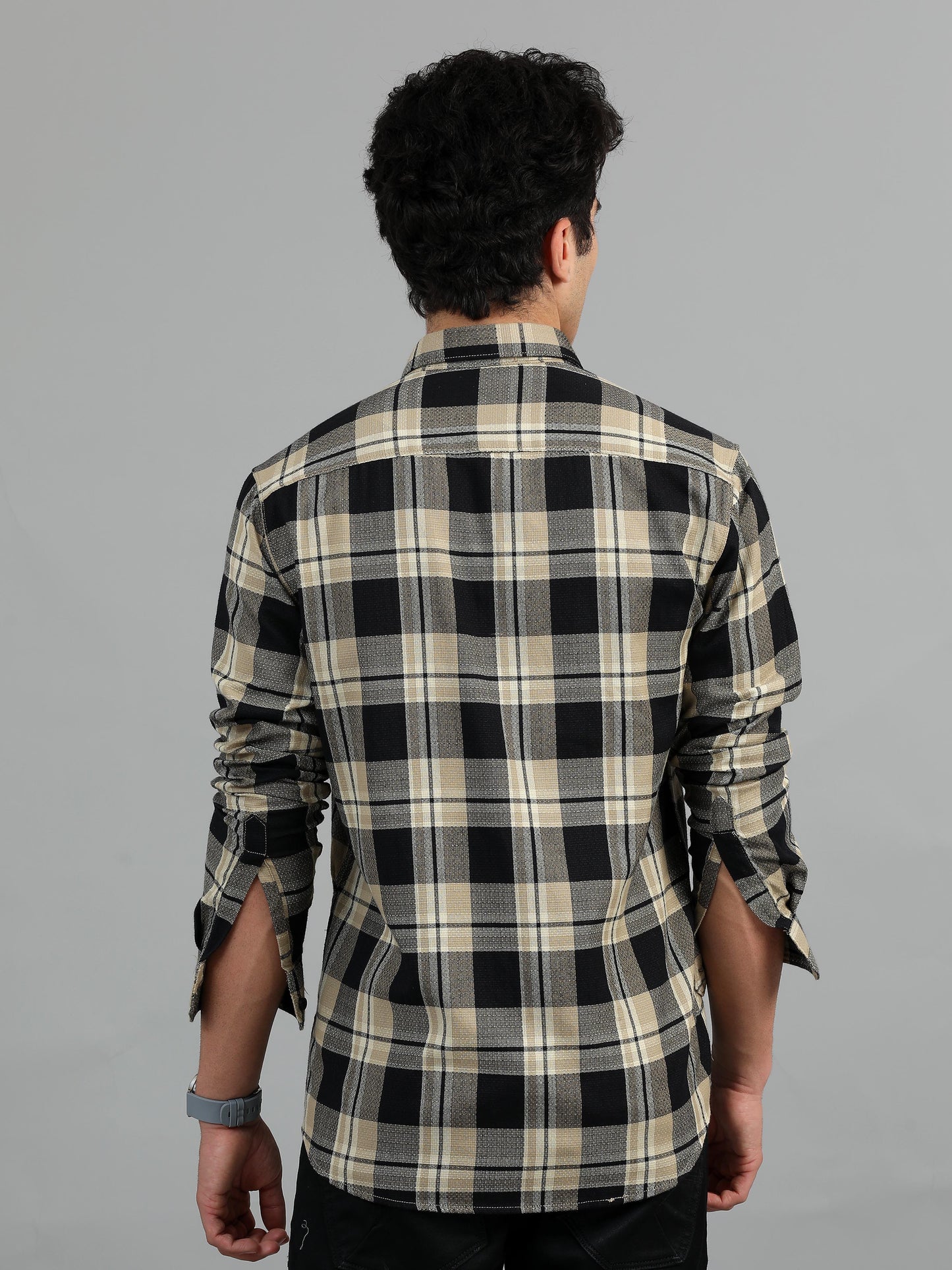 Aleppo Black beige Timeless check Shirt