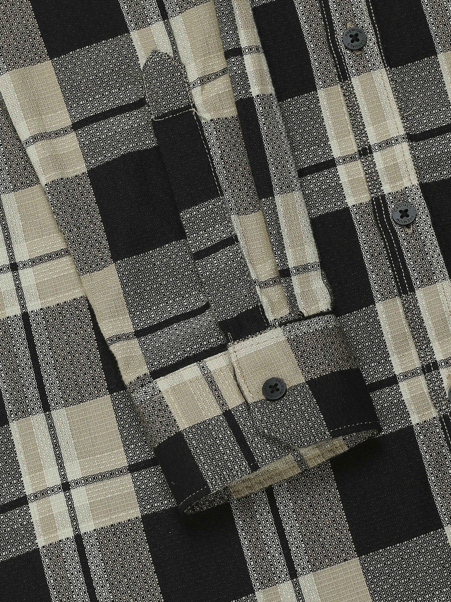 Aleppo Black beige Timeless check Shirt