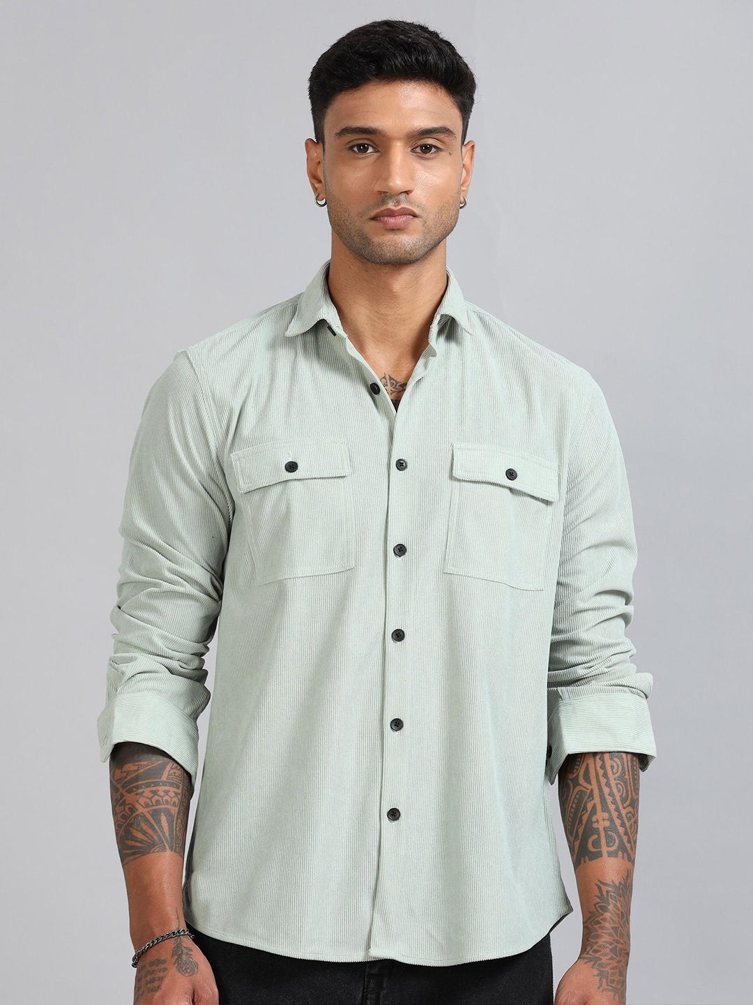 Basel Pista Corduroy Double Pocket Shirt