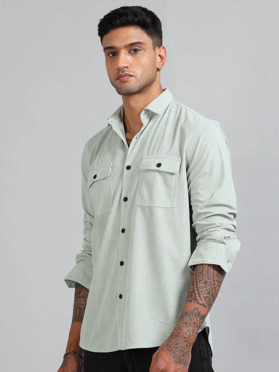 Basel Pista Corduroy Double Pocket Shirt