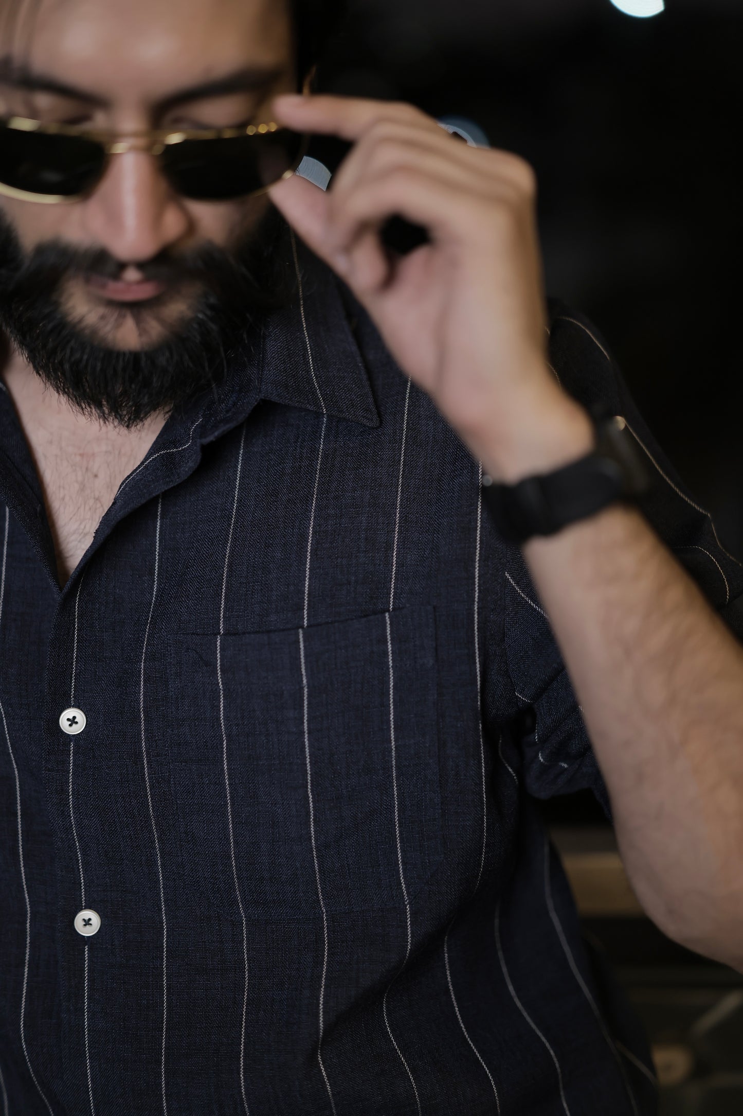 Dunkirk Navy Striped Shirt